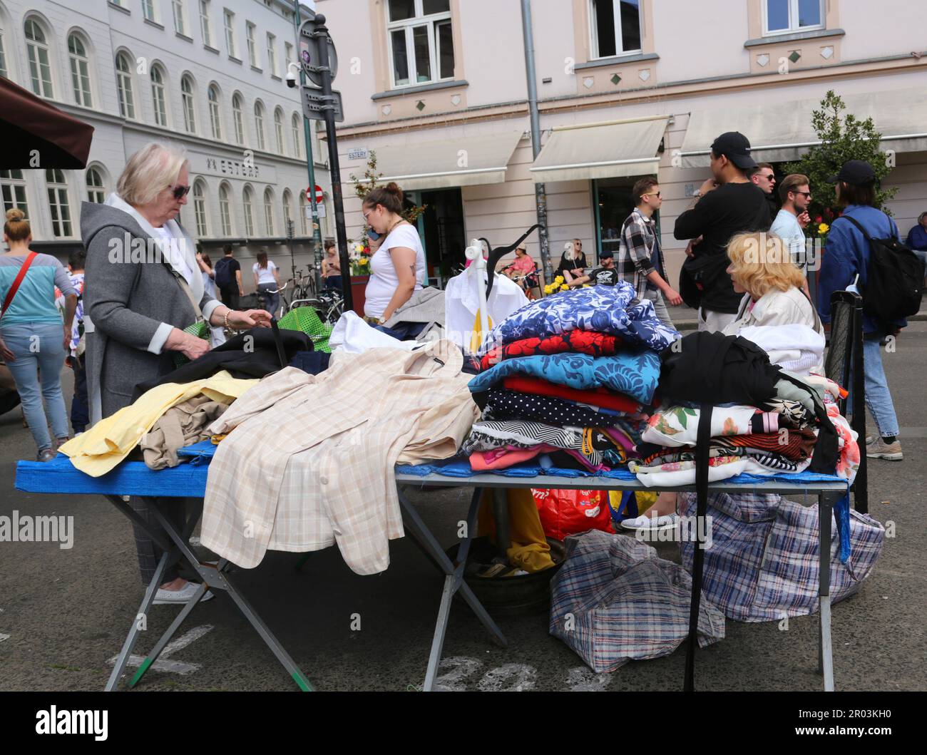 Cracow. Krakow. Poland. Nowy square (Plac Nowy) center of Kazimierz