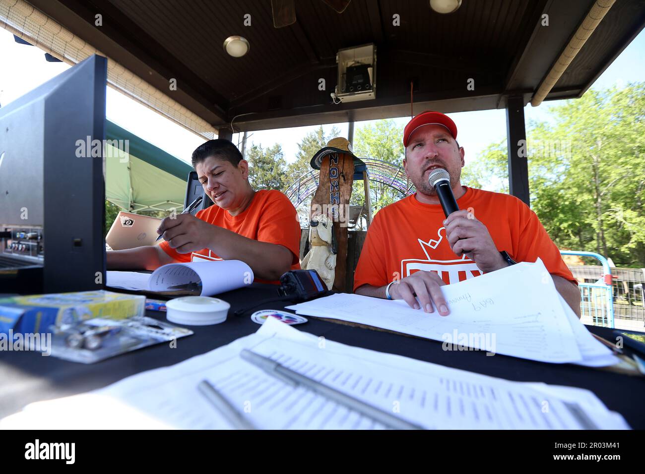 Goldston, North Carolina, USA. 6th May, 2023. Judge LAURA ARTEAGA and