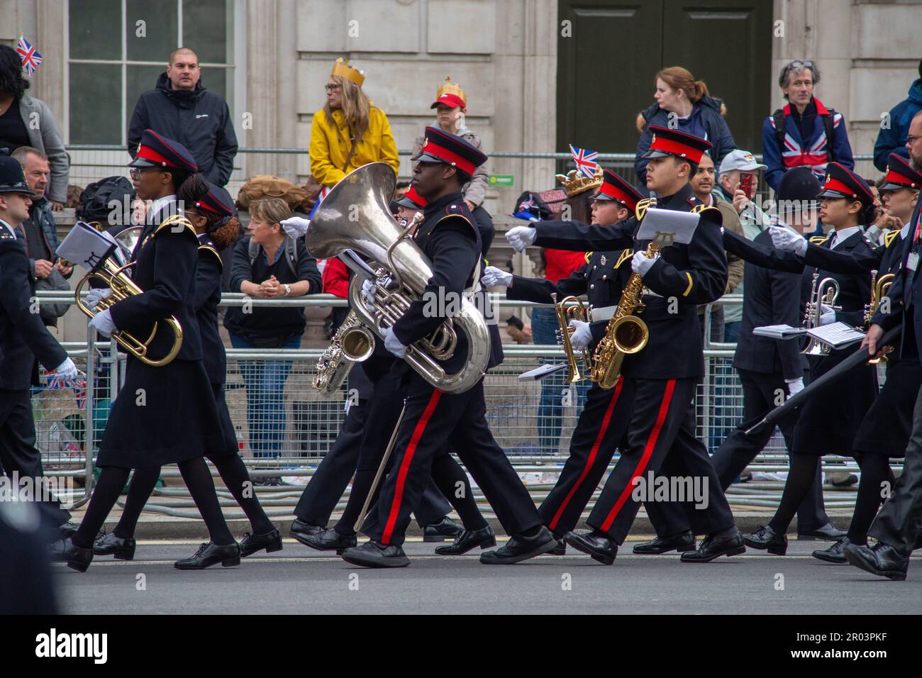 London, UK. 6th May, 2023. King Charles III Coronation Procession with
