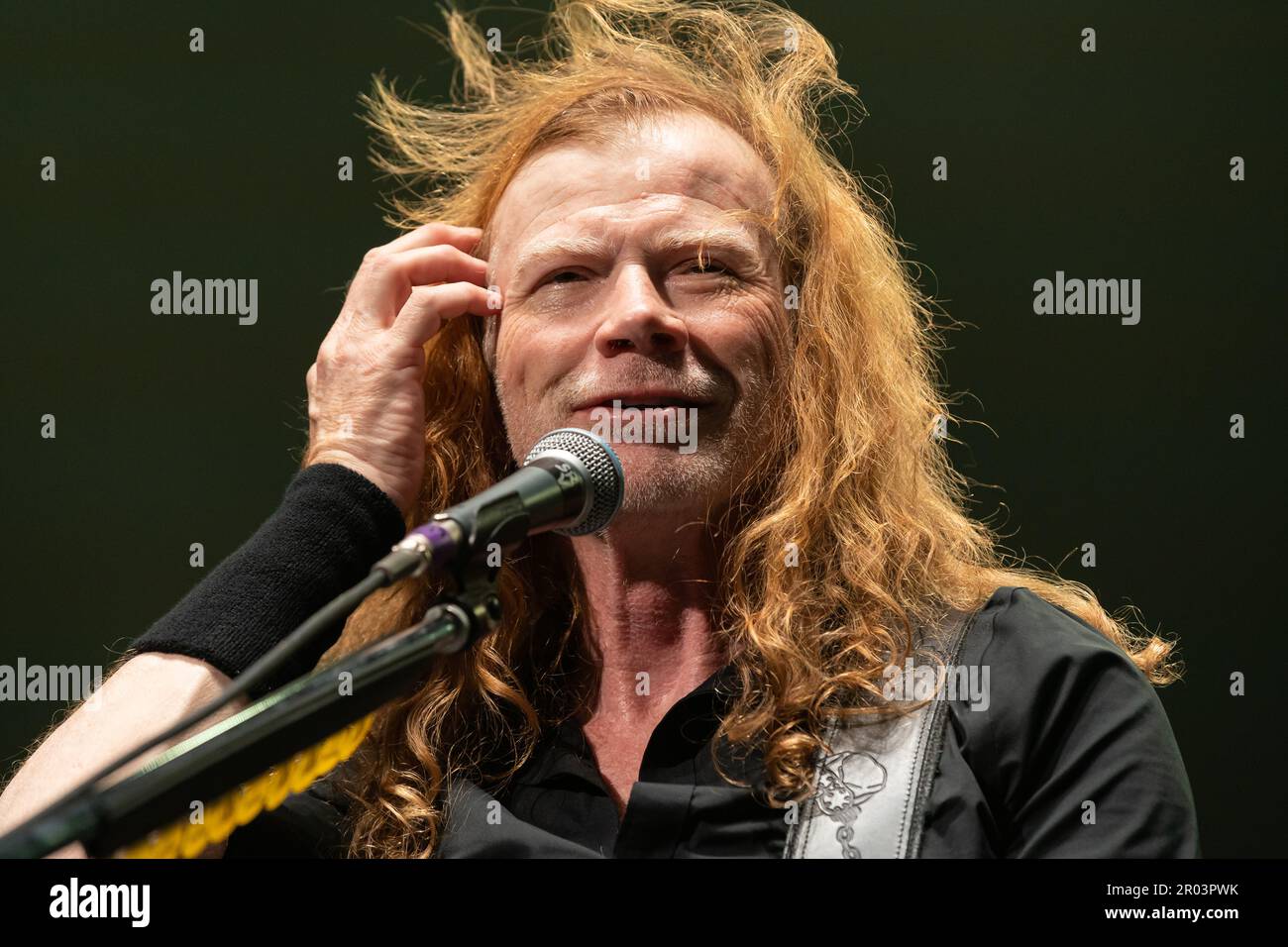 Rock band Megadeth performing at the Abbotsford Centre in Abbotsford, BC, Canada on April 28th, 2023 Stock Photo