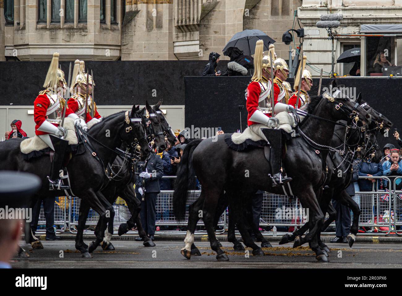 London, UK. 6th May, 2023. King Charles III Coronation Procession with