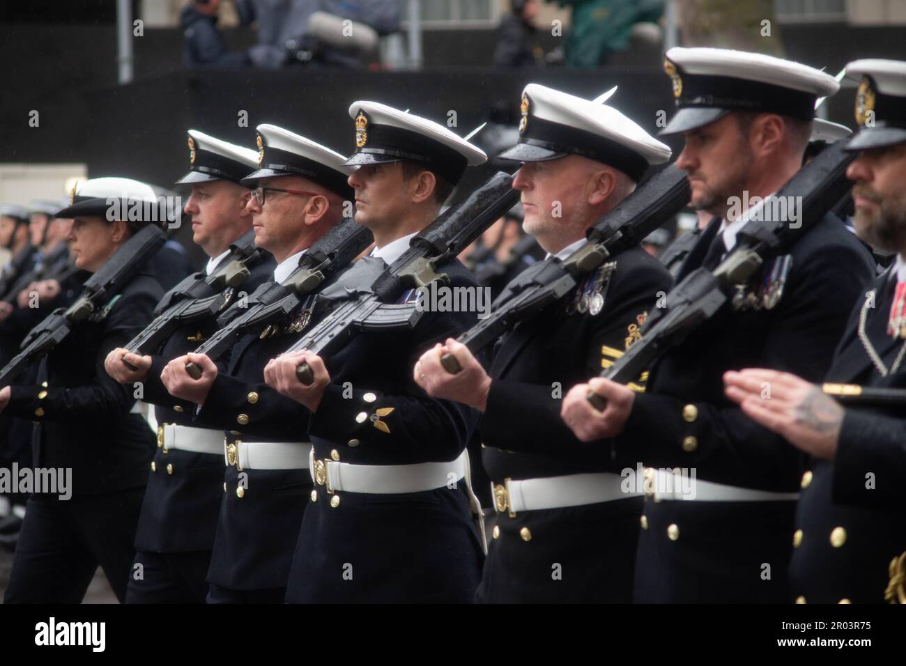 London, UK. 6th May, 2023. King Charles III Coronation Procession with