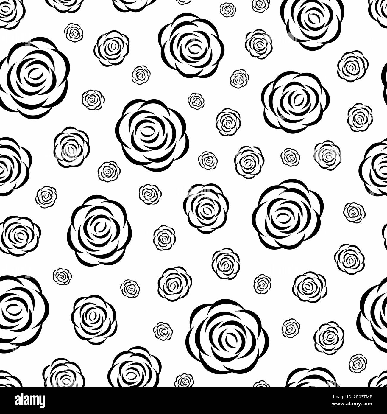Rose seamless pattern. Vector illustration Stock Vector Image & Art - Alamy