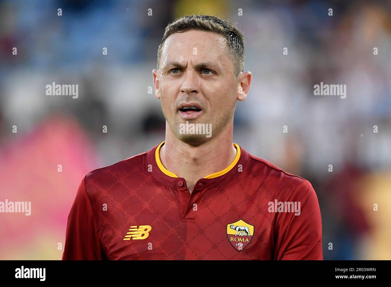 Rome, Italy. 06th May, 2023. Nemanja Matic of AS Roma looks on during the Serie A football match between AS Roma and FC Internazionale at Olimpico stadium in Rome (Italy), May 6th, 2023. Credit: Insidefoto di andrea staccioli/Alamy Live News Stock Photo