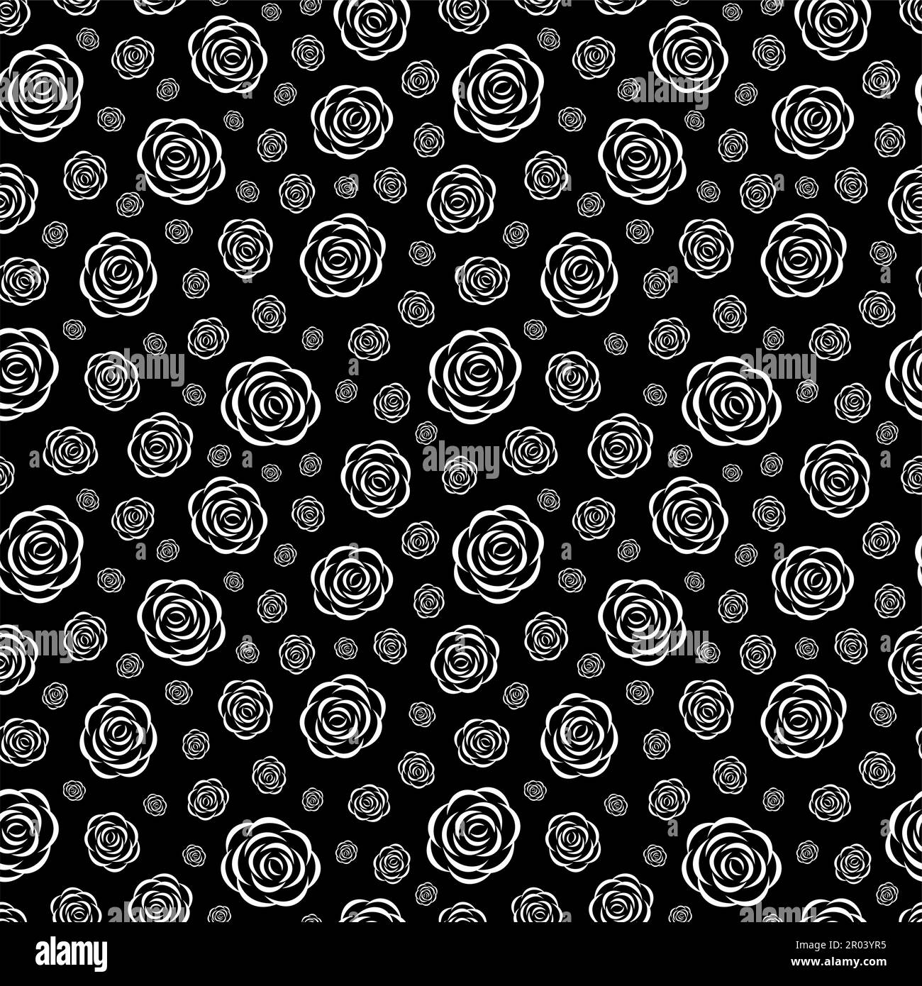 Rose seamless pattern. Vector illustration Stock Vector Image & Art - Alamy