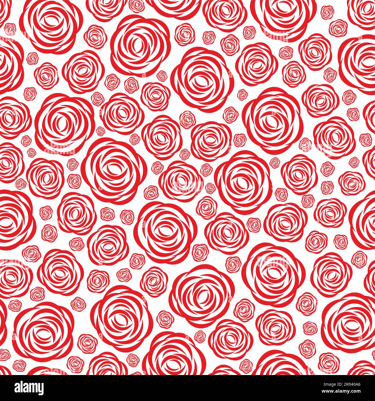 Rose seamless pattern. Vector illustration Stock Vector Image & Art - Alamy