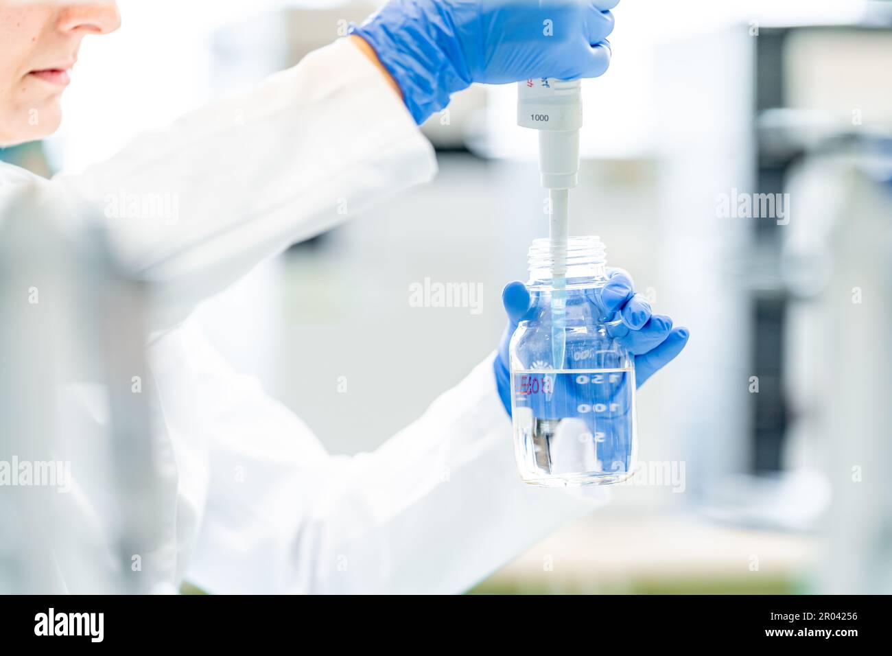 glass containers and bottles for the research of chemical substances in ...