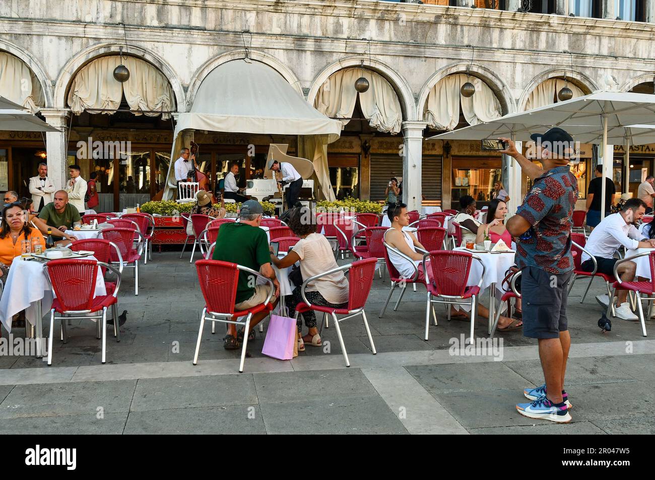 The historic Caffè Quadri, established in 1775 in St Mark's Square, is