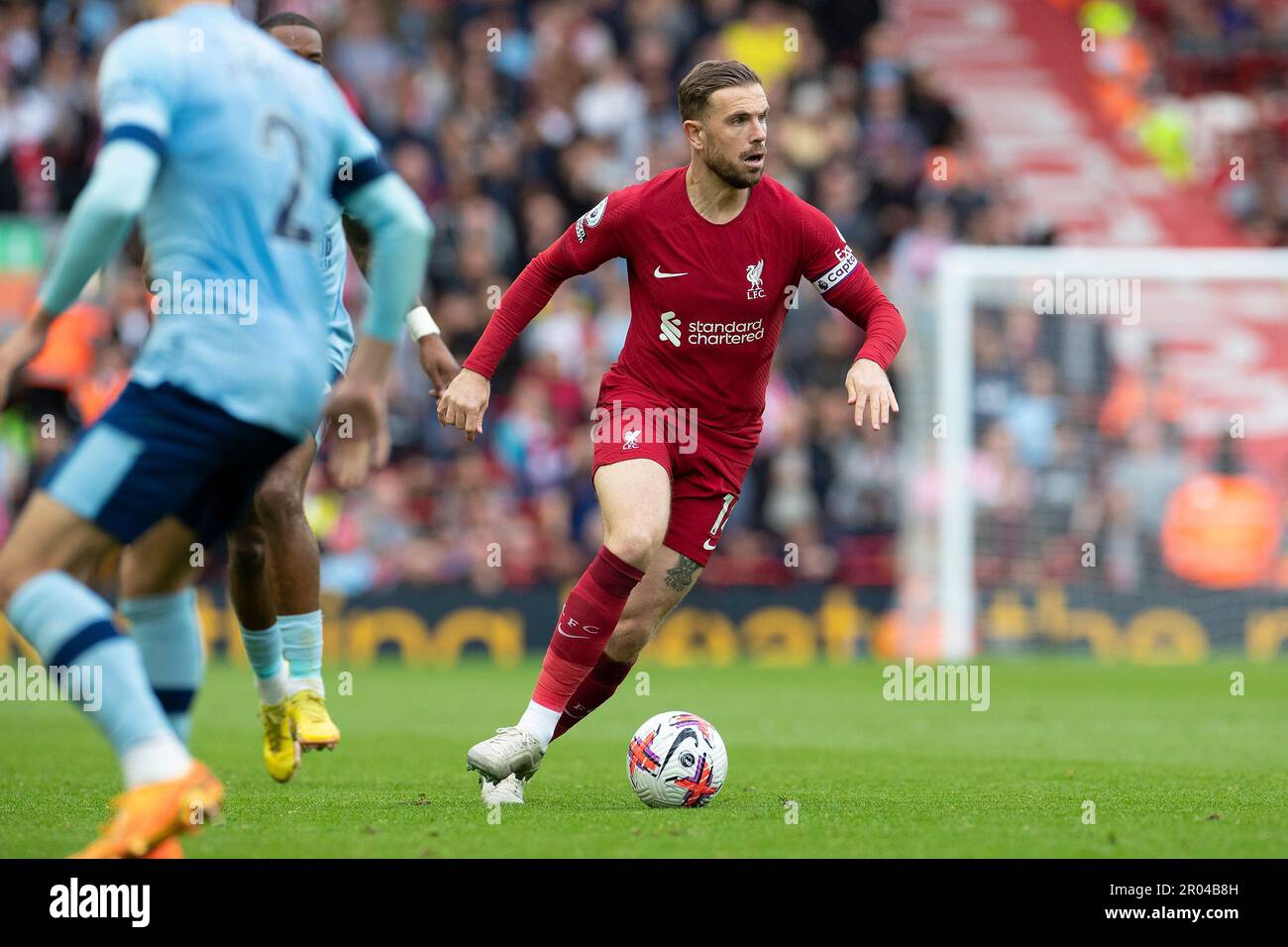 Jordan Henderson #14 of Liverpool during the Premier League match between Liverpool and Brentford at Anfield, Liverpool on Saturday 6th May 2023. (Photo: Mike Morese | MI News) Credit: MI News & Sport /Alamy Live News Stock Photo