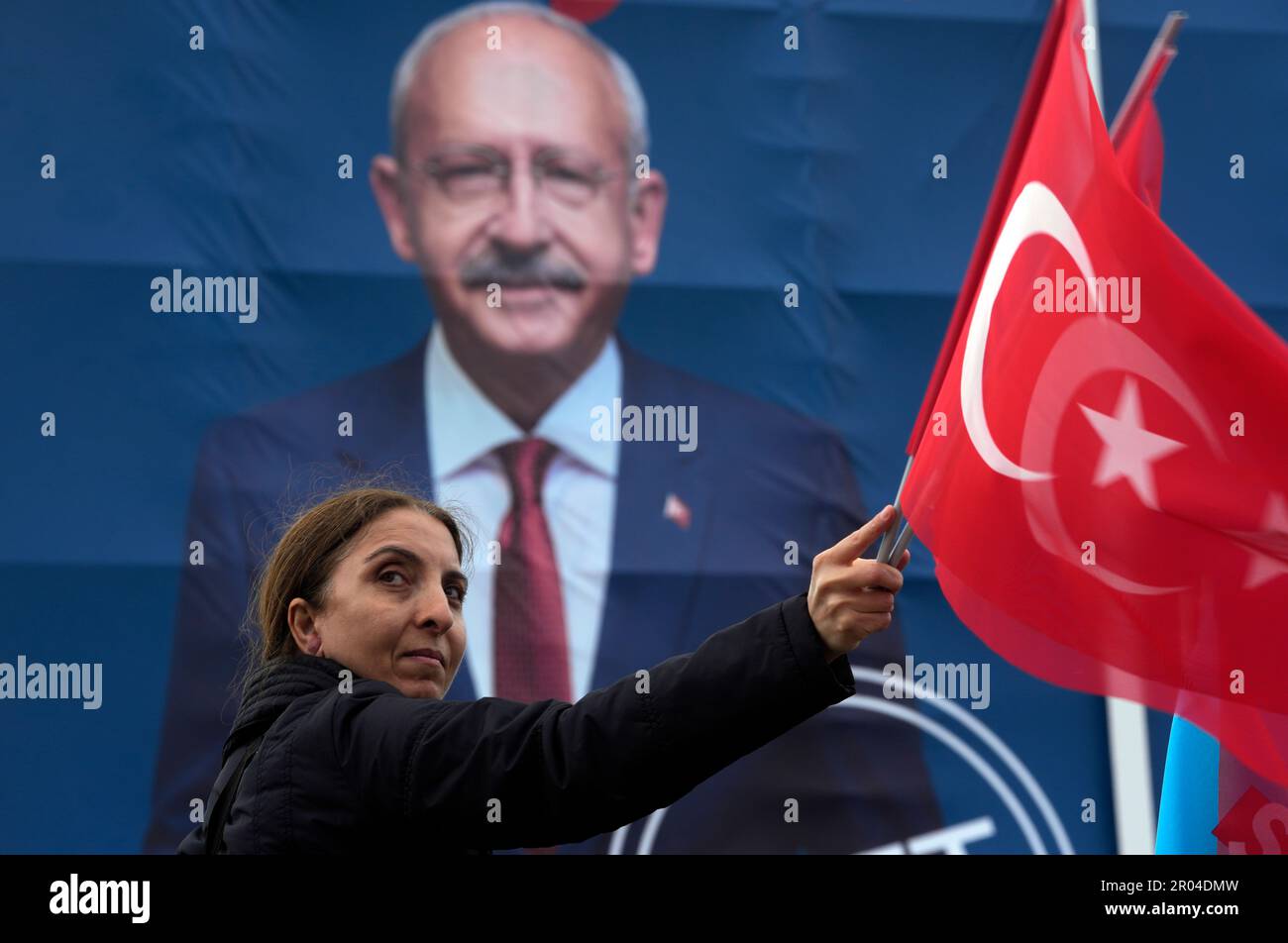 People attend an election campaign rally of the leader and Nation