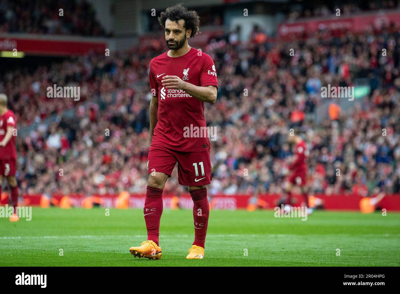 during the Premier League match between Liverpool and Brentford at Anfield, Liverpool on Saturday 6th May 2023. (Photo: Mike Morese | MI News) Credit: MI News & Sport /Alamy Live News Stock Photo