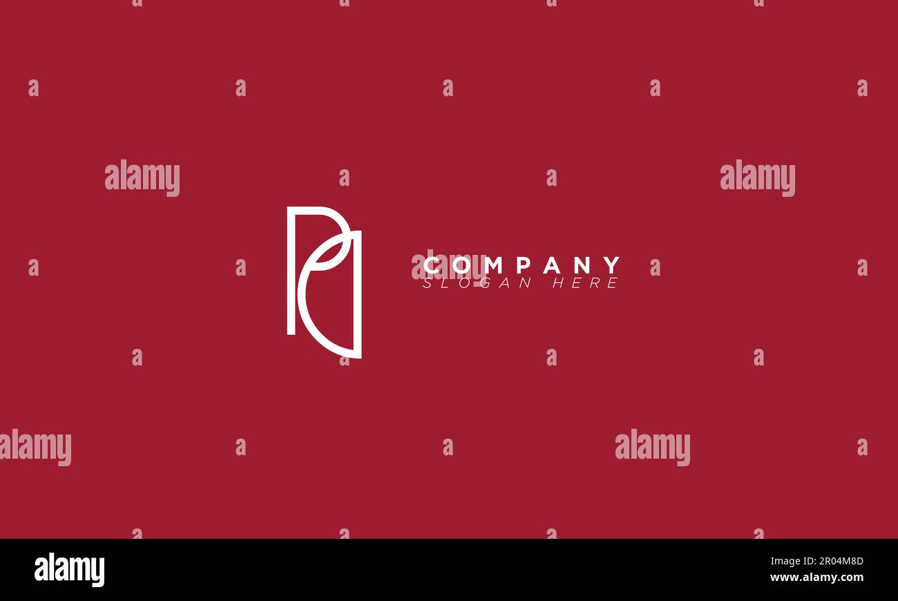 PD Alphabet letters Initials Monogram logo Stock Vector