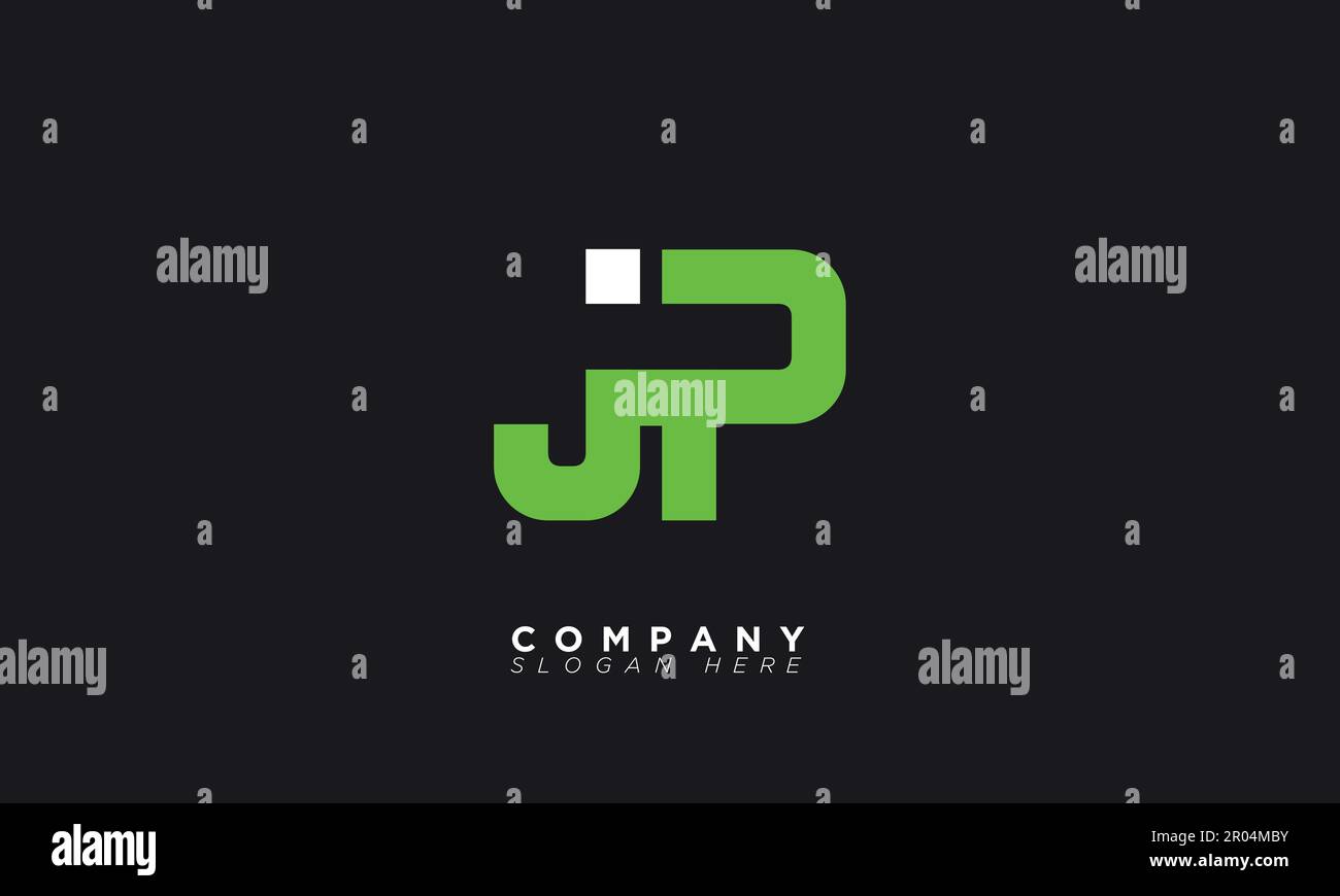 JP Alphabet letters Initials Monogram logo Stock Vector