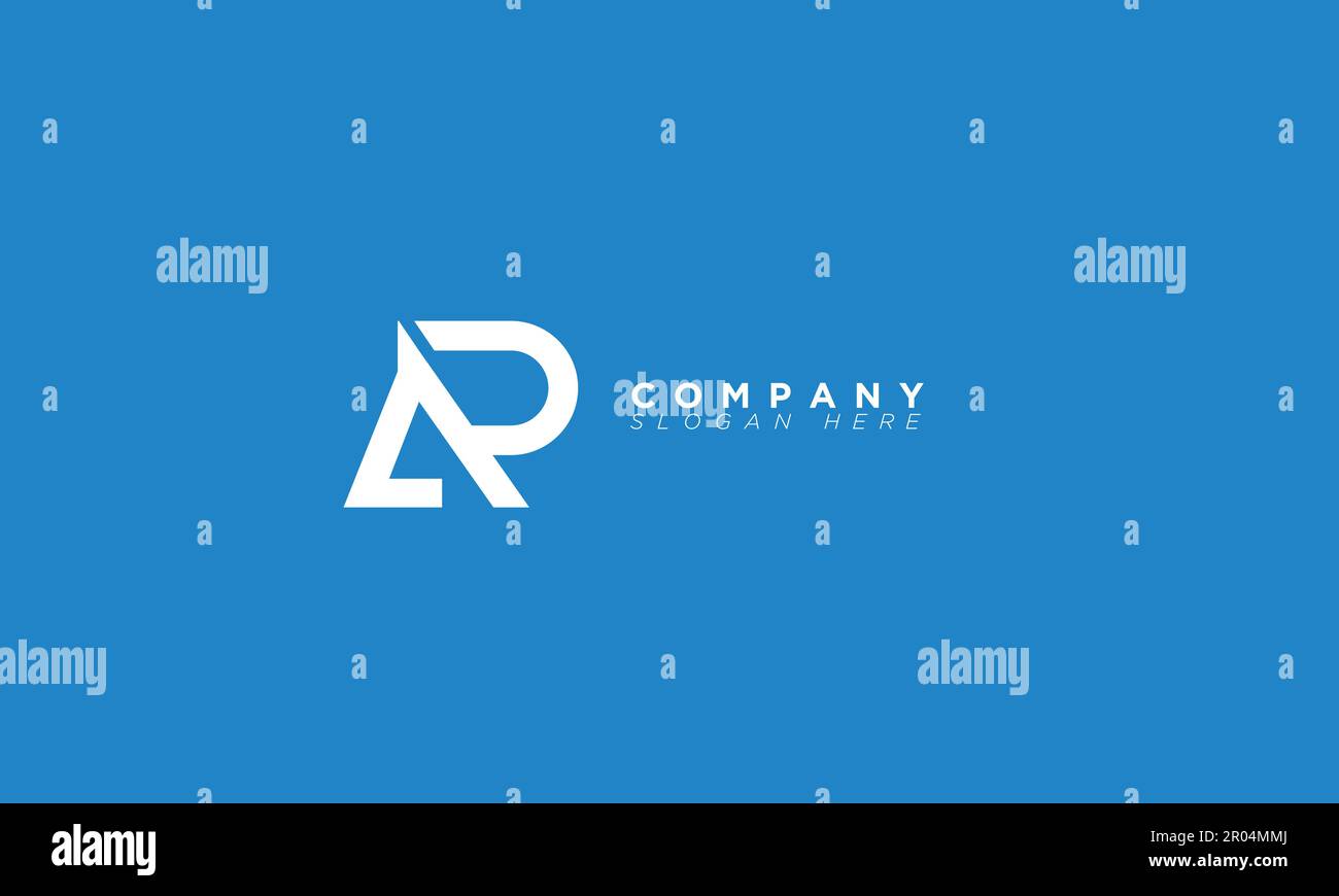 AP Alphabet letters Initials Monogram logo Stock Vector