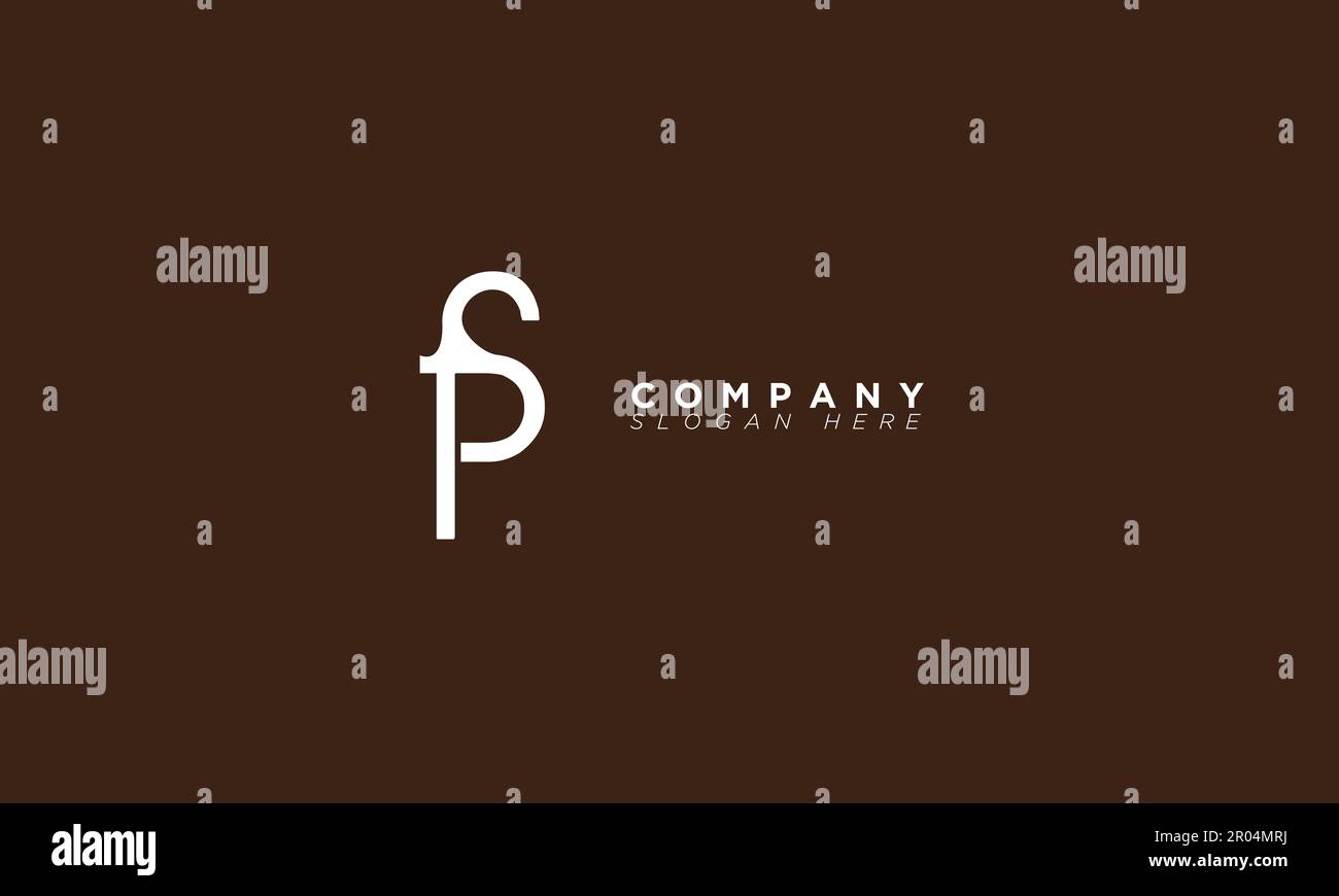 PS Alphabet letters Initials Monogram logo Stock Vector