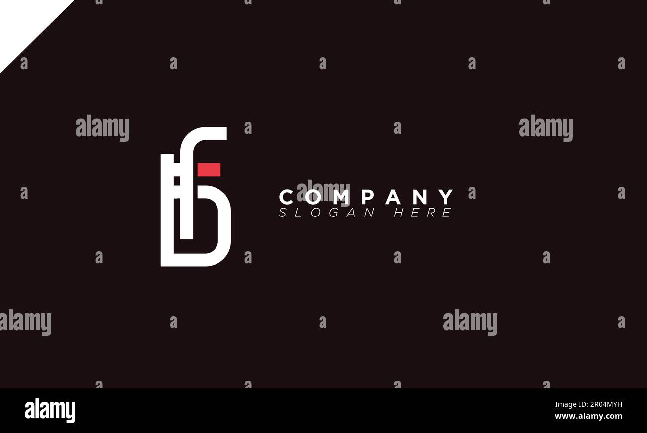 BF Alphabet letters Initials Monogram logo Stock Vector