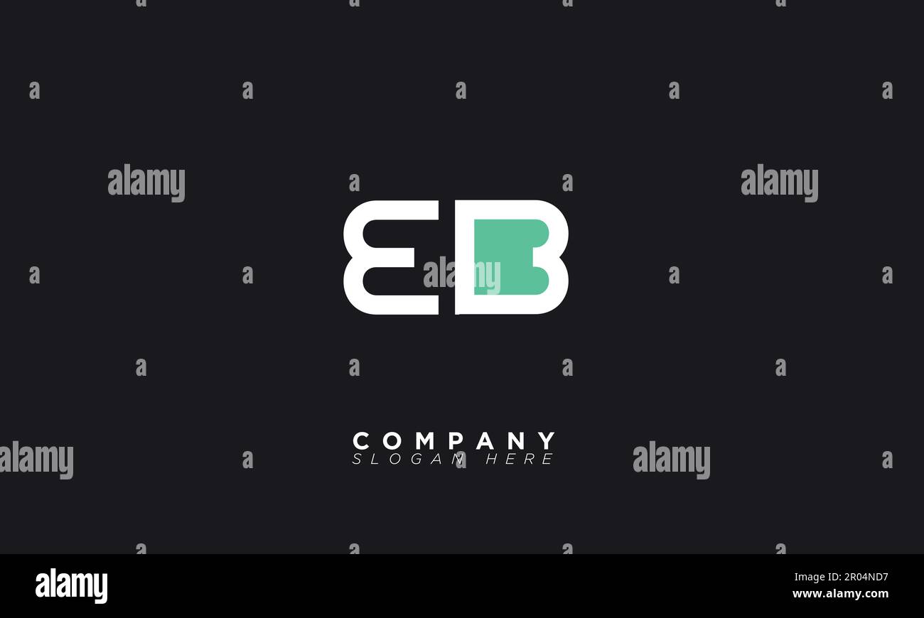 EB Alphabet letters Initials Monogram logo Stock Vector