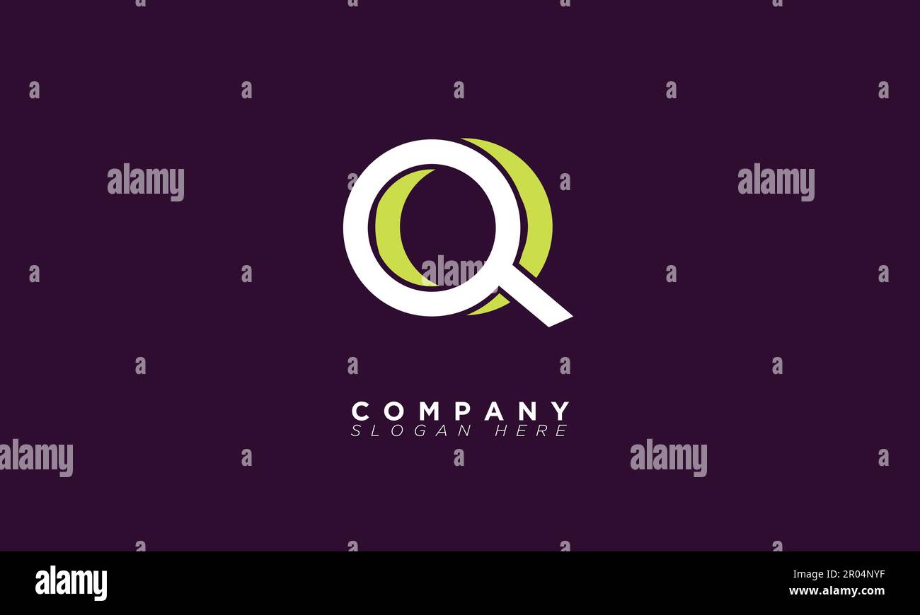 QO Alphabet letters Initials Monogram logo Stock Vector