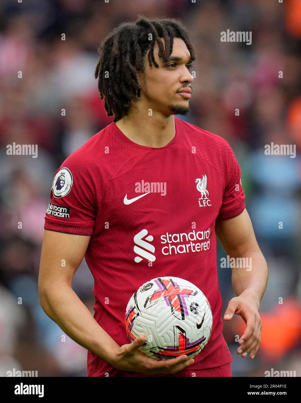 Trent AlexanderArnold 66 of Liverpool during the Premier League match