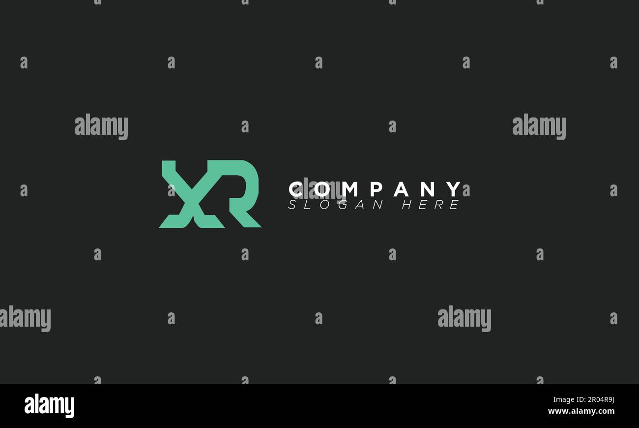 XR Alphabet letters Initials Monogram logo Stock Vector