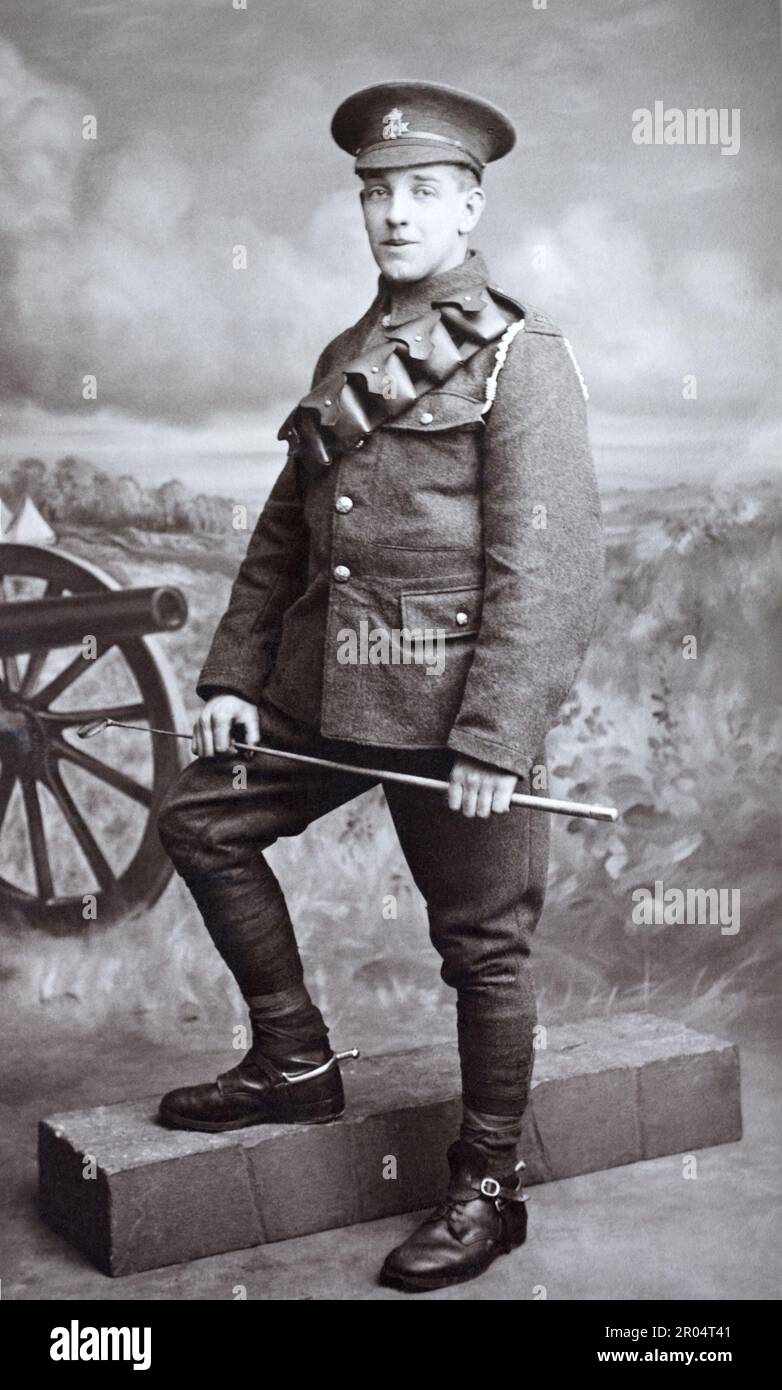 A First World War era soldier of the 20th Hussars Stock Photo Alamy