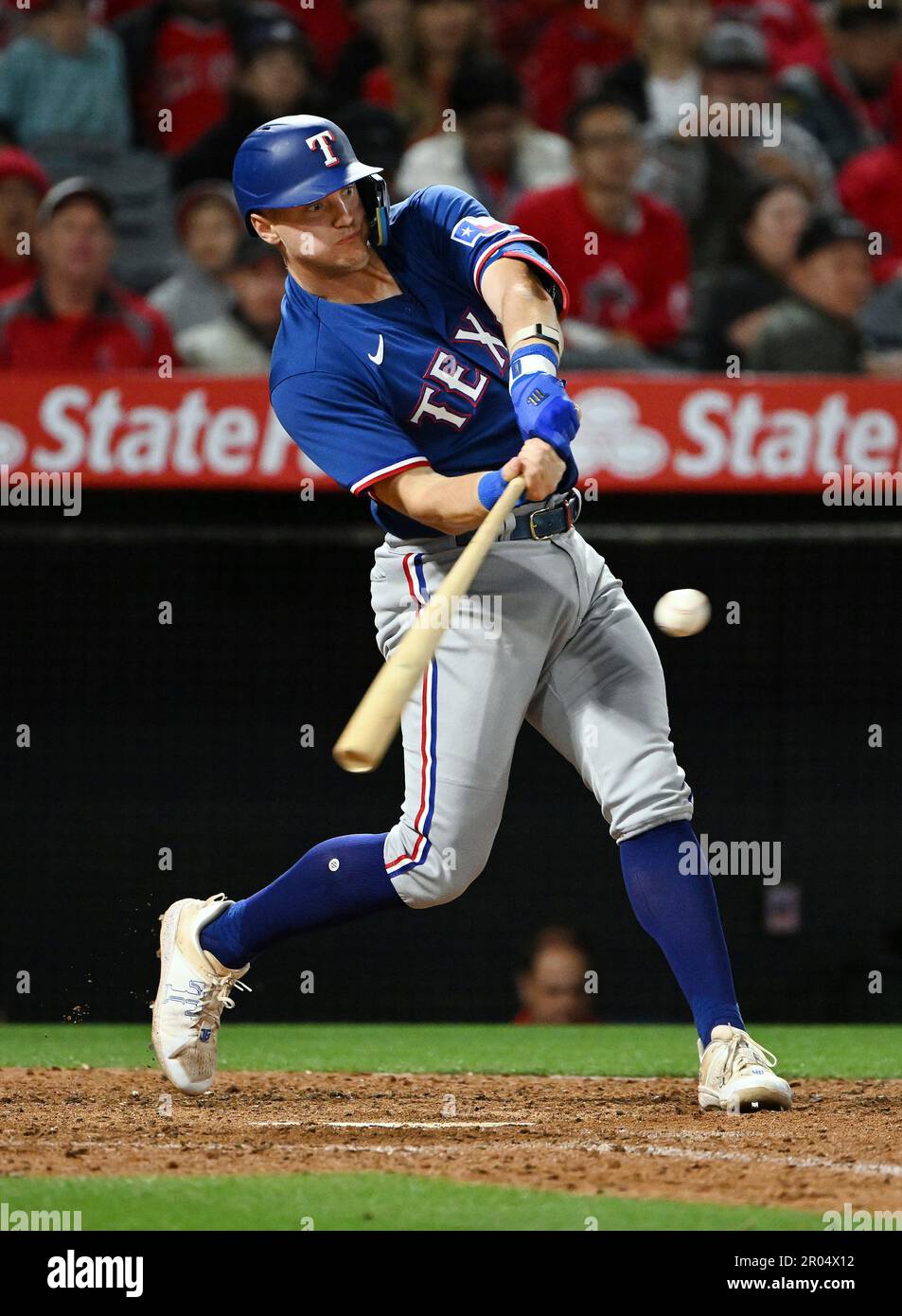 ANAHEIM, CA - MAY 05: Texas Rangers third baseman Josh Jung (6) during ...