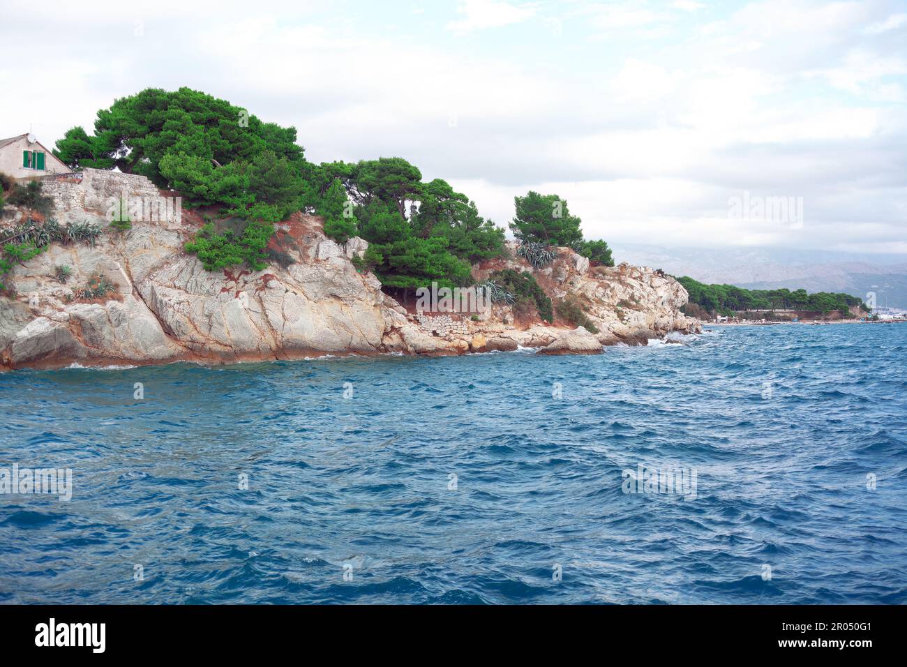 Split Croatia peninsula and Adriatic Sea Stock Photo - Alamy
