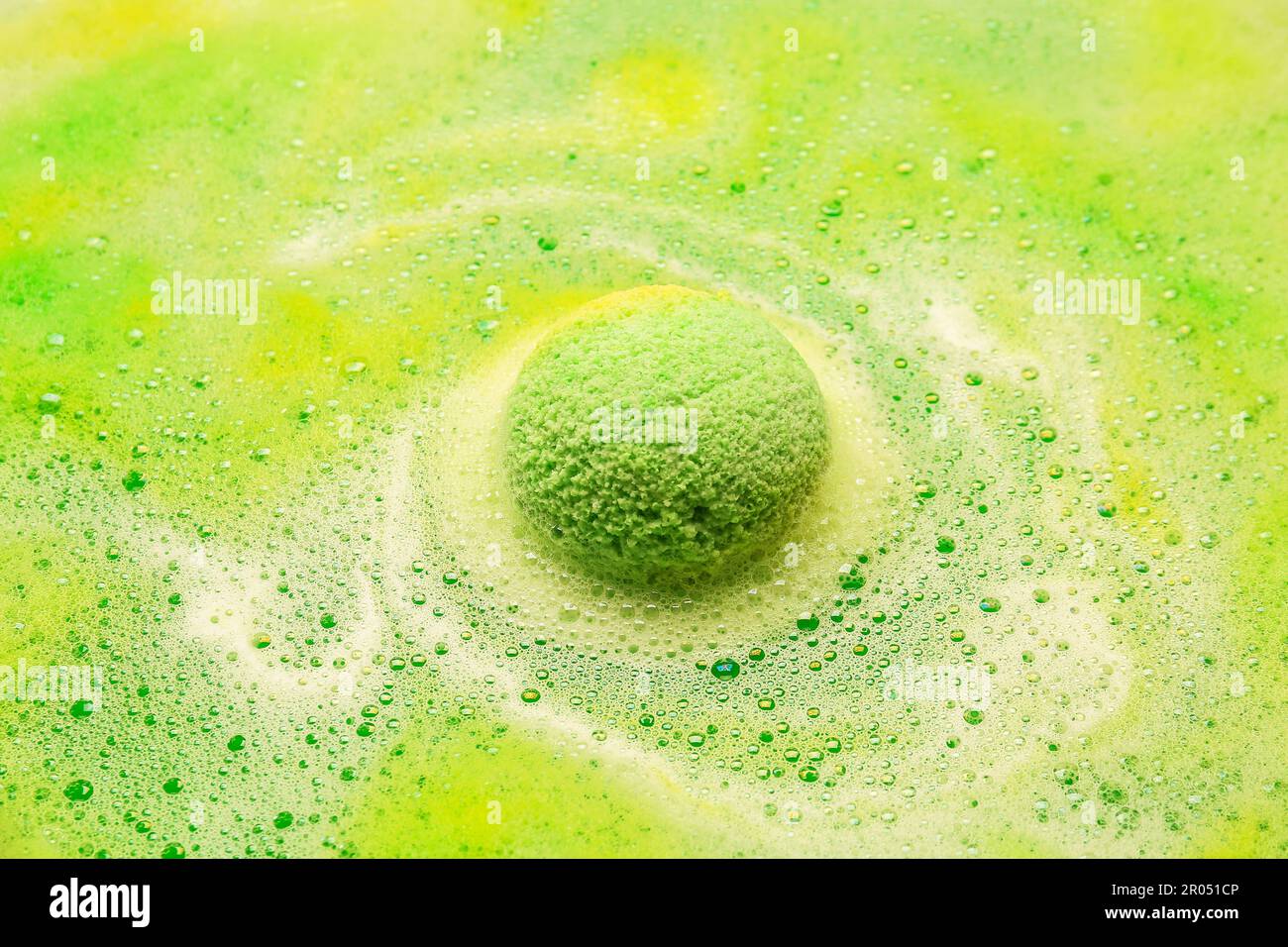 Bath bomb dissolving in water Stock Photo Alamy