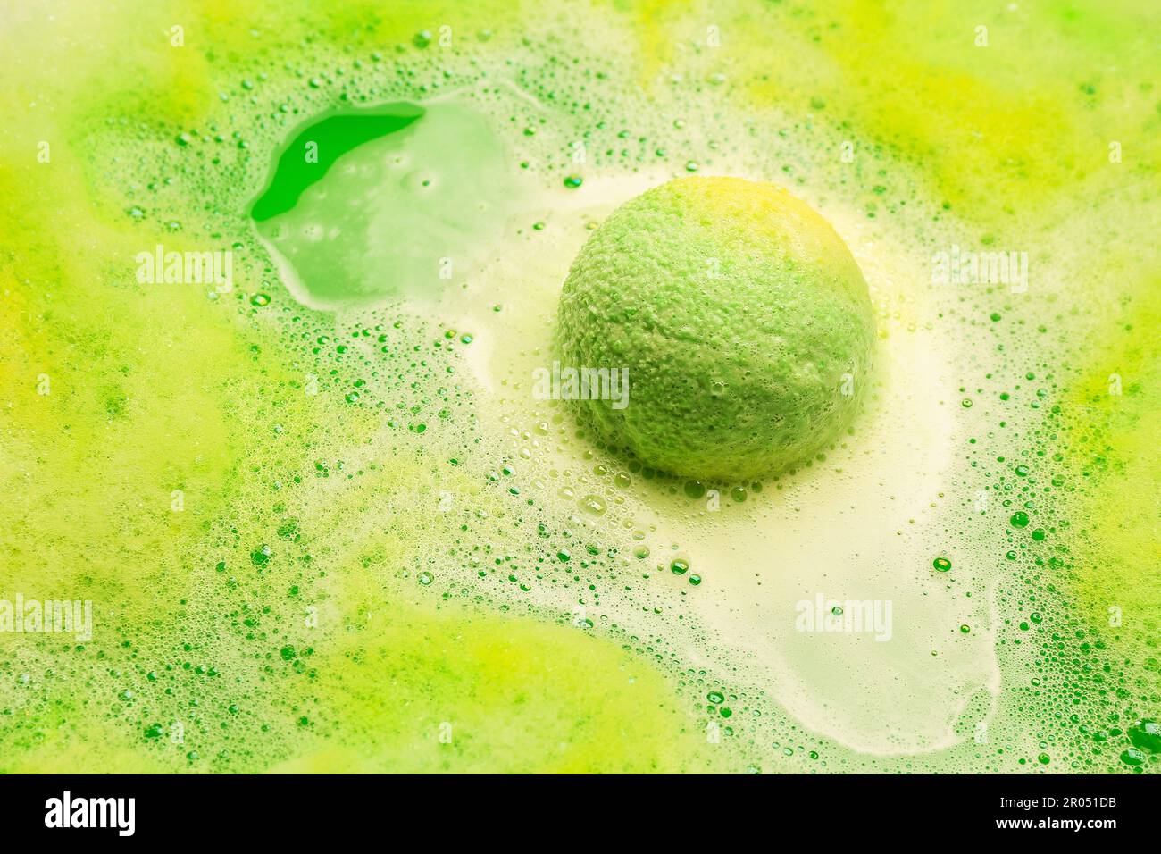 Bath bomb dissolving in water Stock Photo Alamy