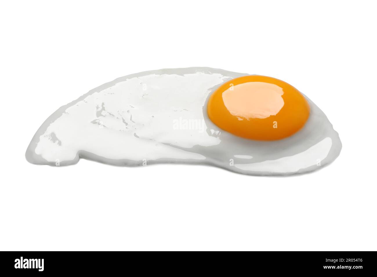 Tasty fried chicken egg isolated on white Stock Photo - Alamy