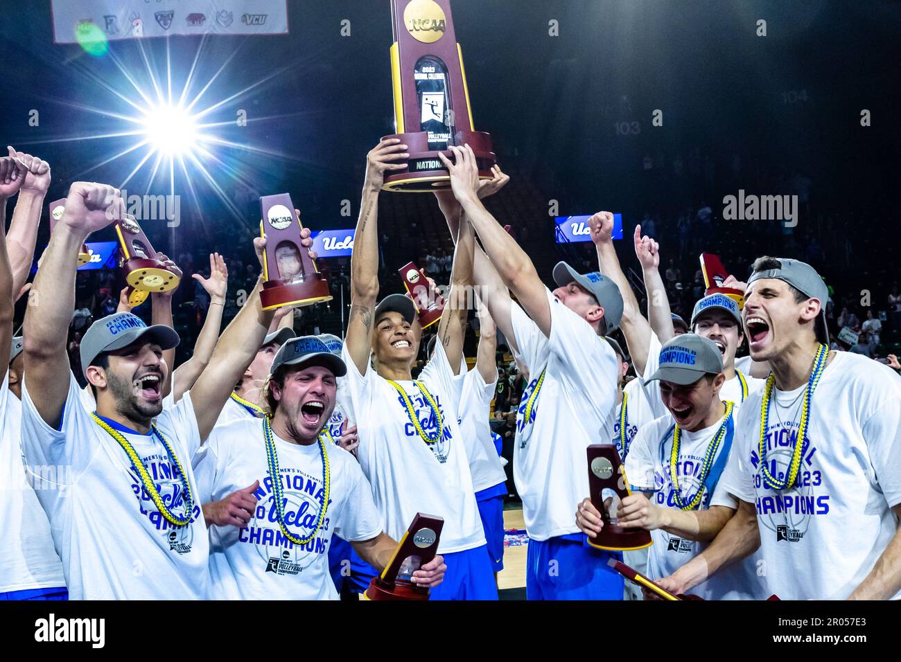 Fairfax, Virginia, USA. 6th May, 2023. The UCLA Men's Volleyball Team