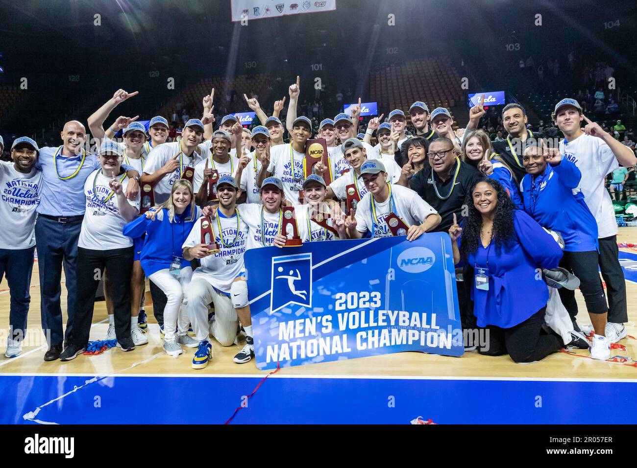 Fairfax, Virginia, USA. 6th May, 2023. The UCLA Men's Volleyball Team