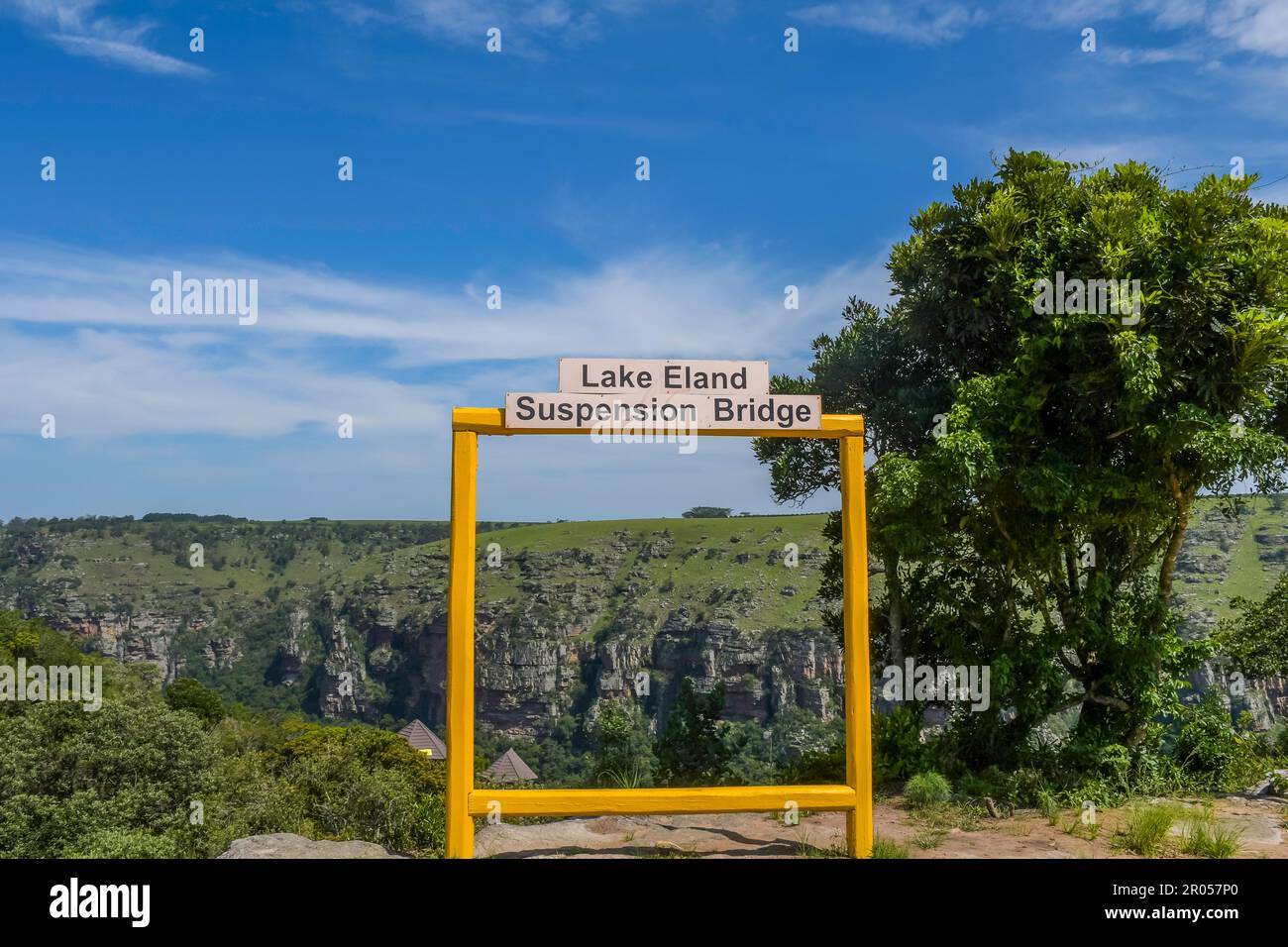 Lake Eland Nature reserve in Oribi with a hanging suspension