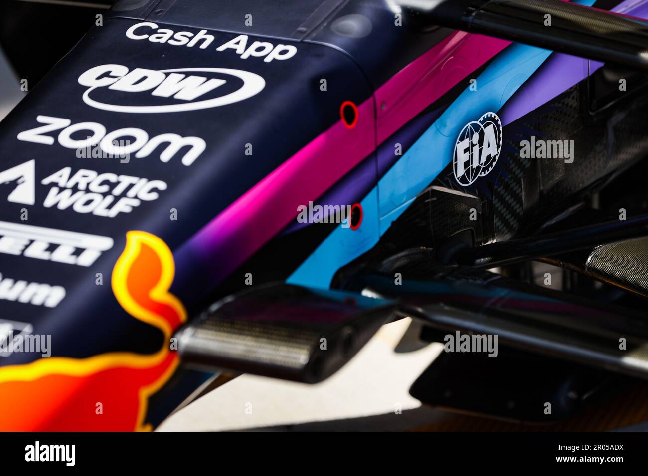 FIA logo on the Red Bull Racing RB19, mechanical detail during the Formula  1 Crypto.com Miami Grand Prix 2023, 5th round of the 2023 Formula One World  Championship from May 05 to