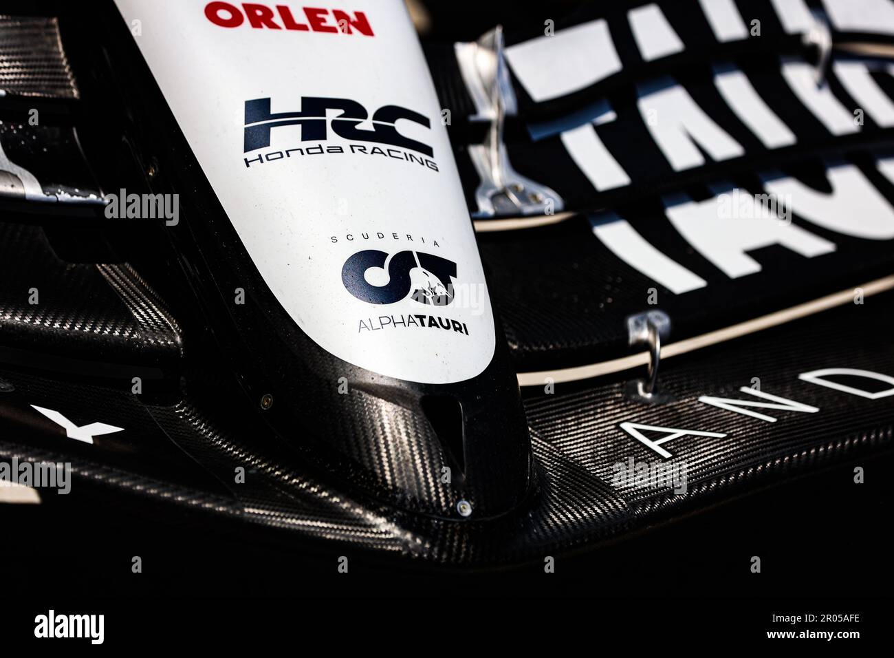 Scuderia AlphaTauri AT04, mechanical detail, front wing, logo during the  Formula 1 Crypto.com Miami Grand Prix 2023, 5th round of the 2023 Formula  One World Championship from May 05 to 07, 2023