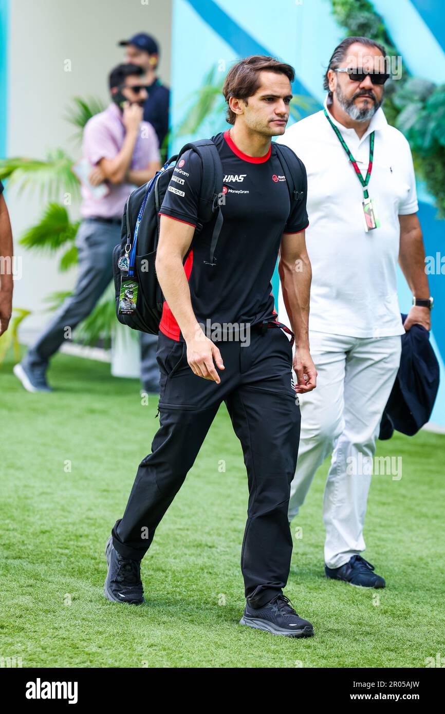 FITTIPALDI Pietro (bra), Reserve Driver of Haas F1 Team, portrait during the Formula 1 Crypto.com Miami Grand Prix 2023, 5th round of the 2023 Formula One World Championship from May 05 to 07, 2023 on the Miami International Autodrome, in Miami Gardens, Florida, United States of America - Photo: Florent Gooden/DPPI/LiveMedia Stock Photo