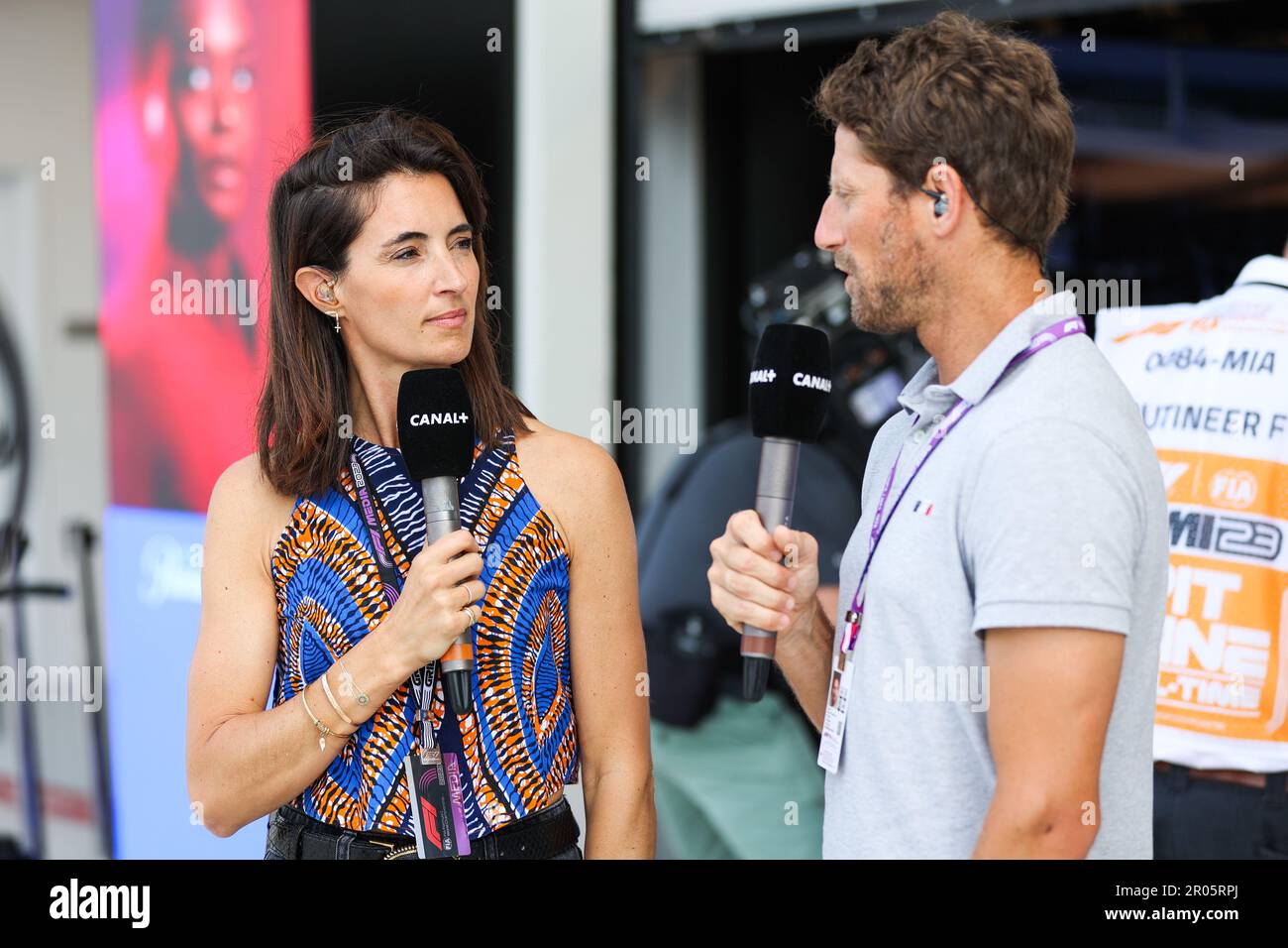 LAFFITE Margot (fra), TV presenter commentateur Canal+, portrait during the  Formula 1 Crypto.com Miami Grand Prix 2023, 5th round of the 2023 Formula  One World Championship from May 05 to 07, 2023