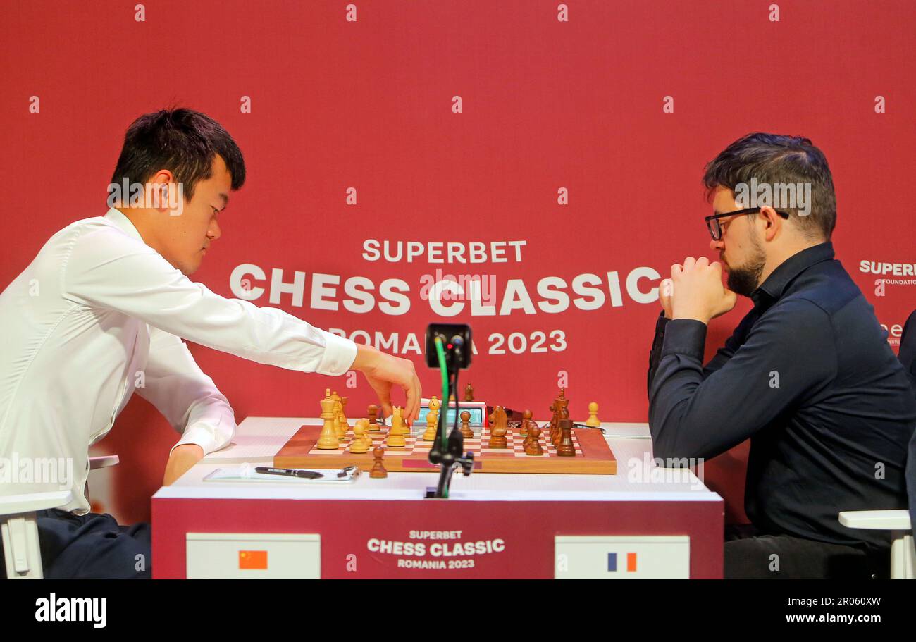 Bucharest, Romania - May 5, 2023: Chess grandmaster Richard Rapport at the  Grand Chess Tour 2023 - Superbet Chess Classic Stock Photo - Alamy