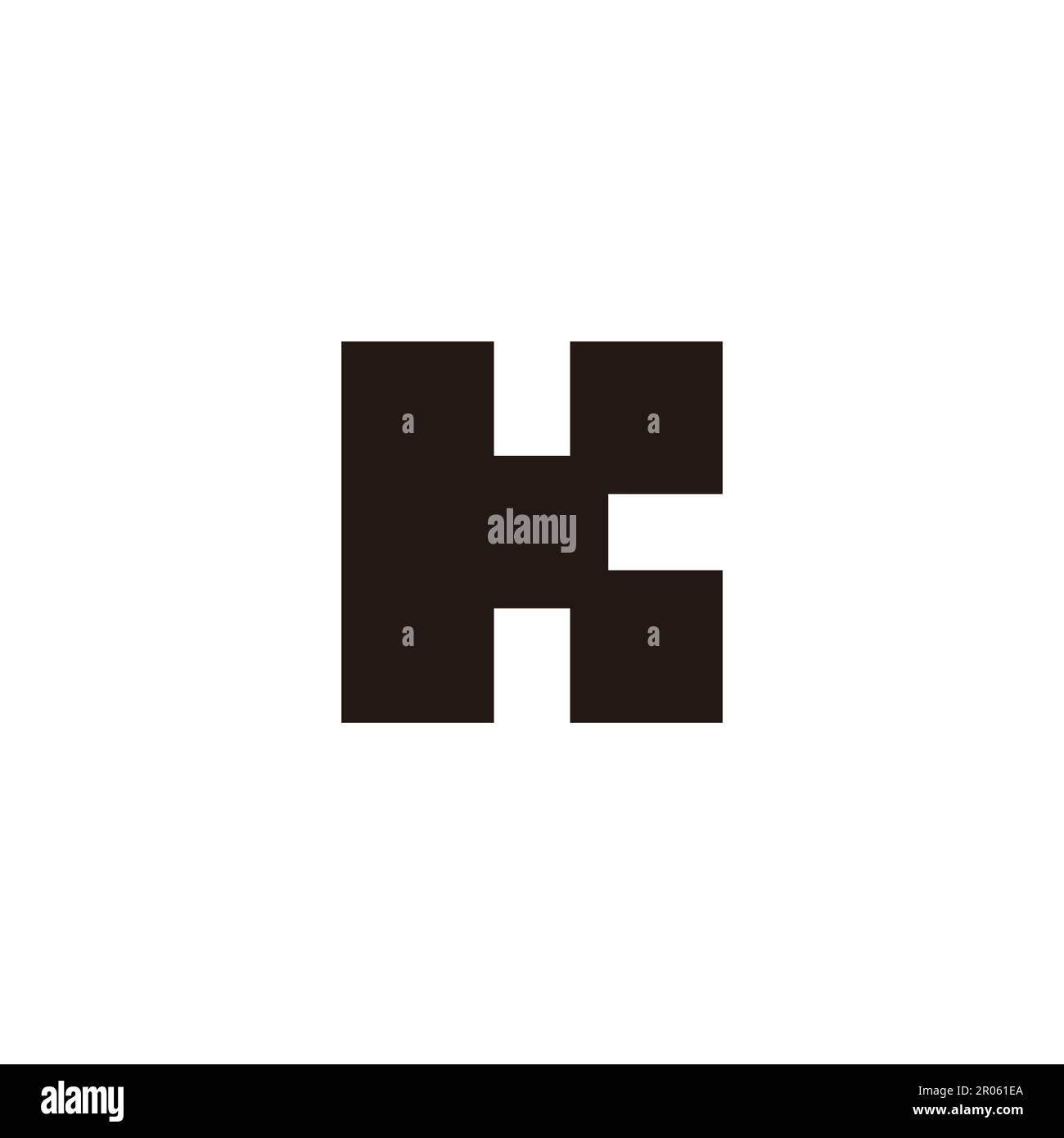 letter k squares geometric logo vector Stock Vector
