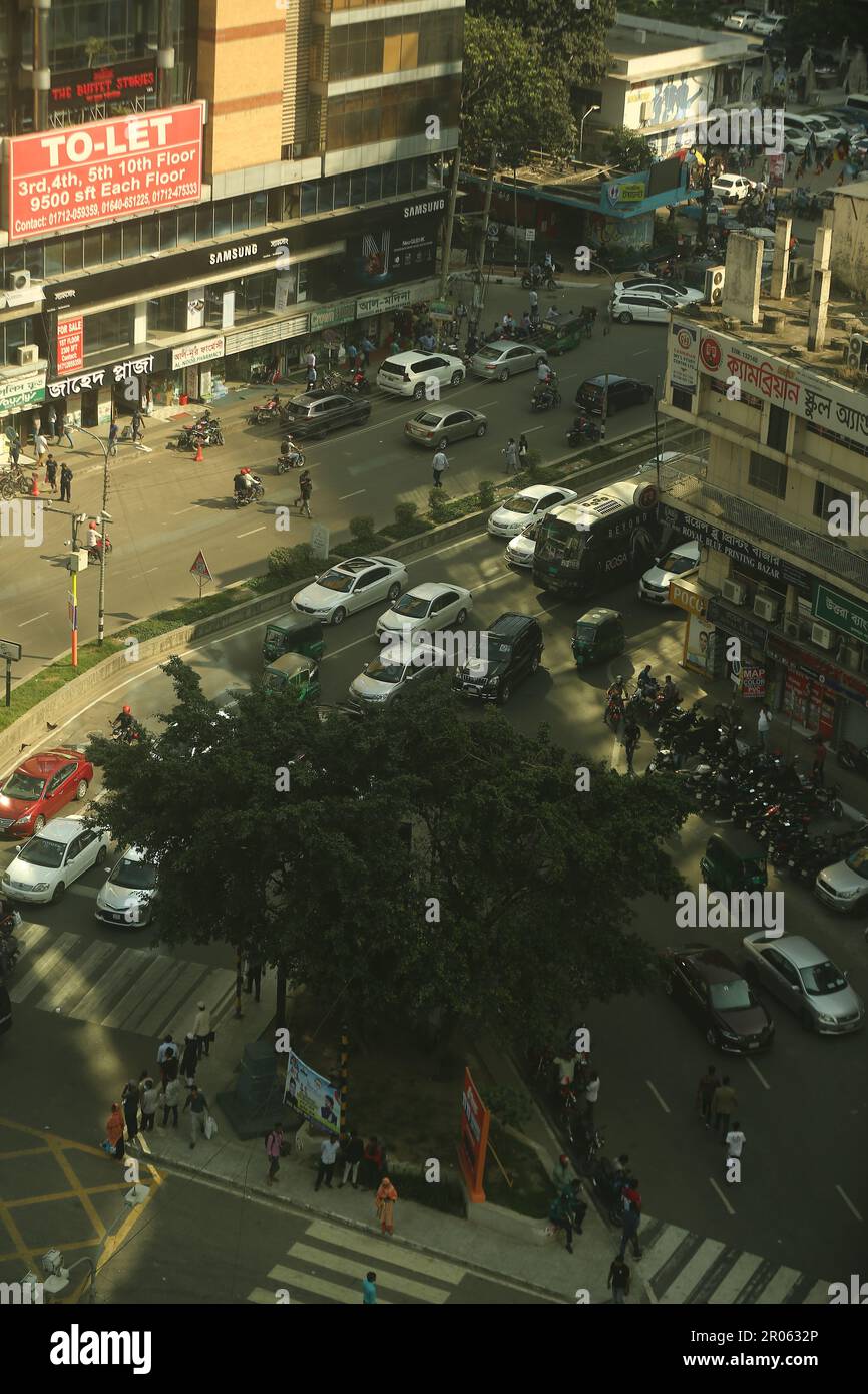 Historical Dhaka City in Bangladesh (Day & Night ) Stock Photo