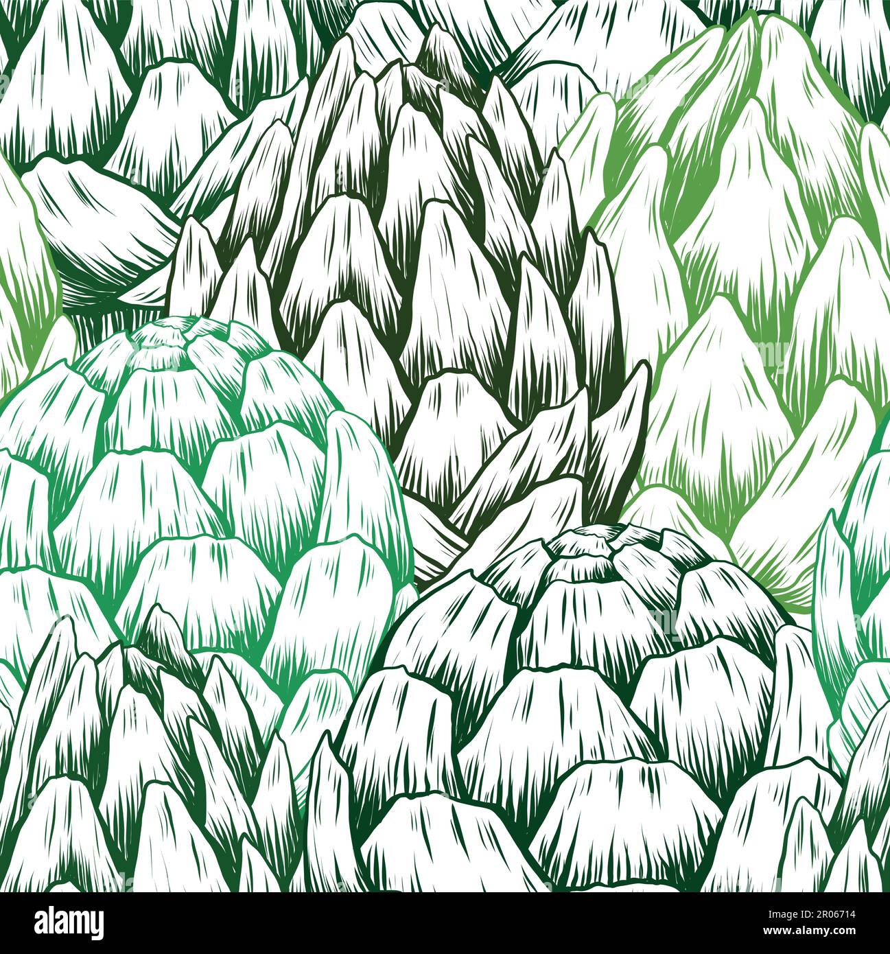Vector seamless tight sketch artichoke pattern. Texture with drawing ...