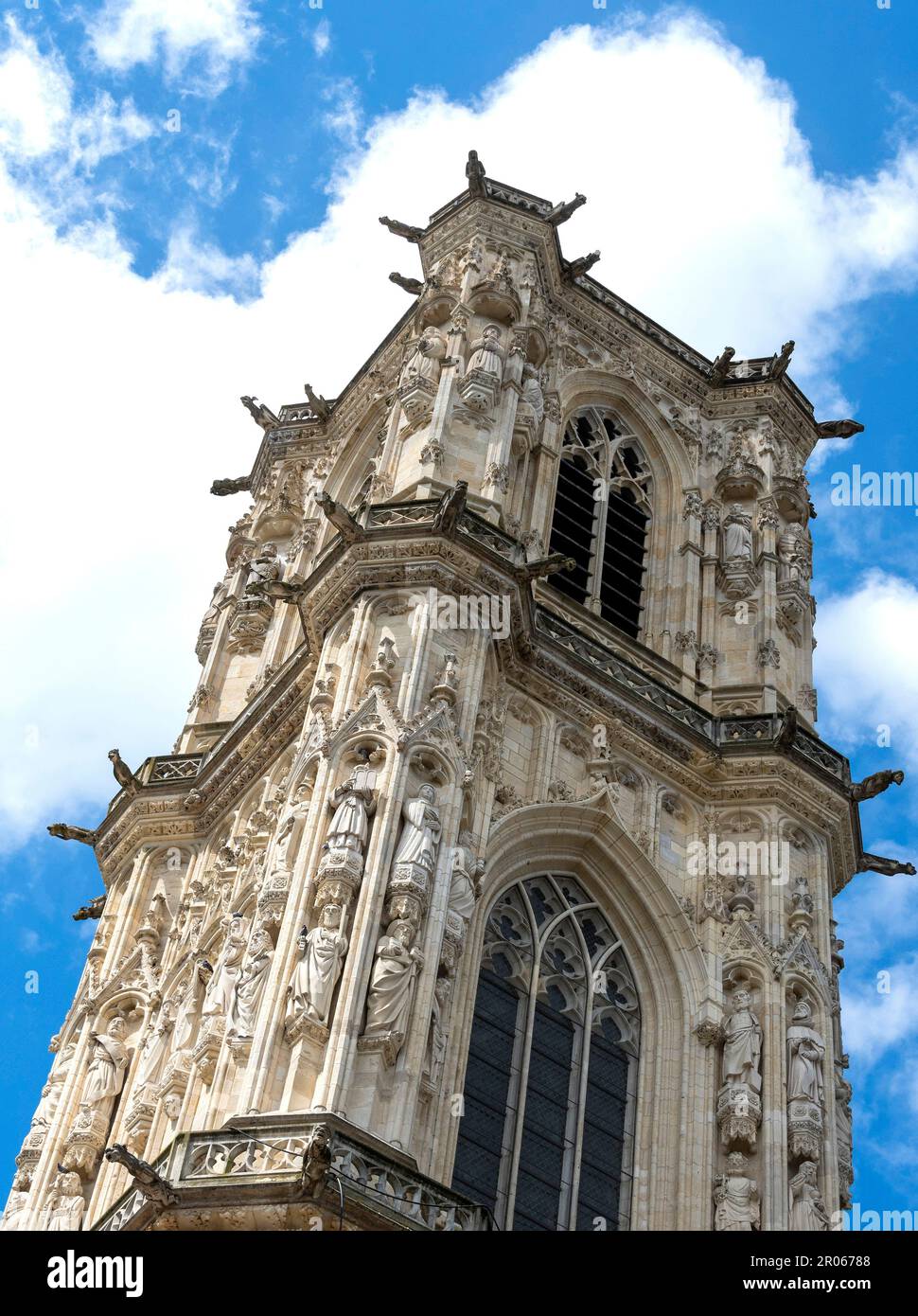 Nevers. Bohier Tower of Cathedral Saint Cyr and Sainte-Julitte. Nievre department. Bourgogne Franche Comte. France Stock Photo