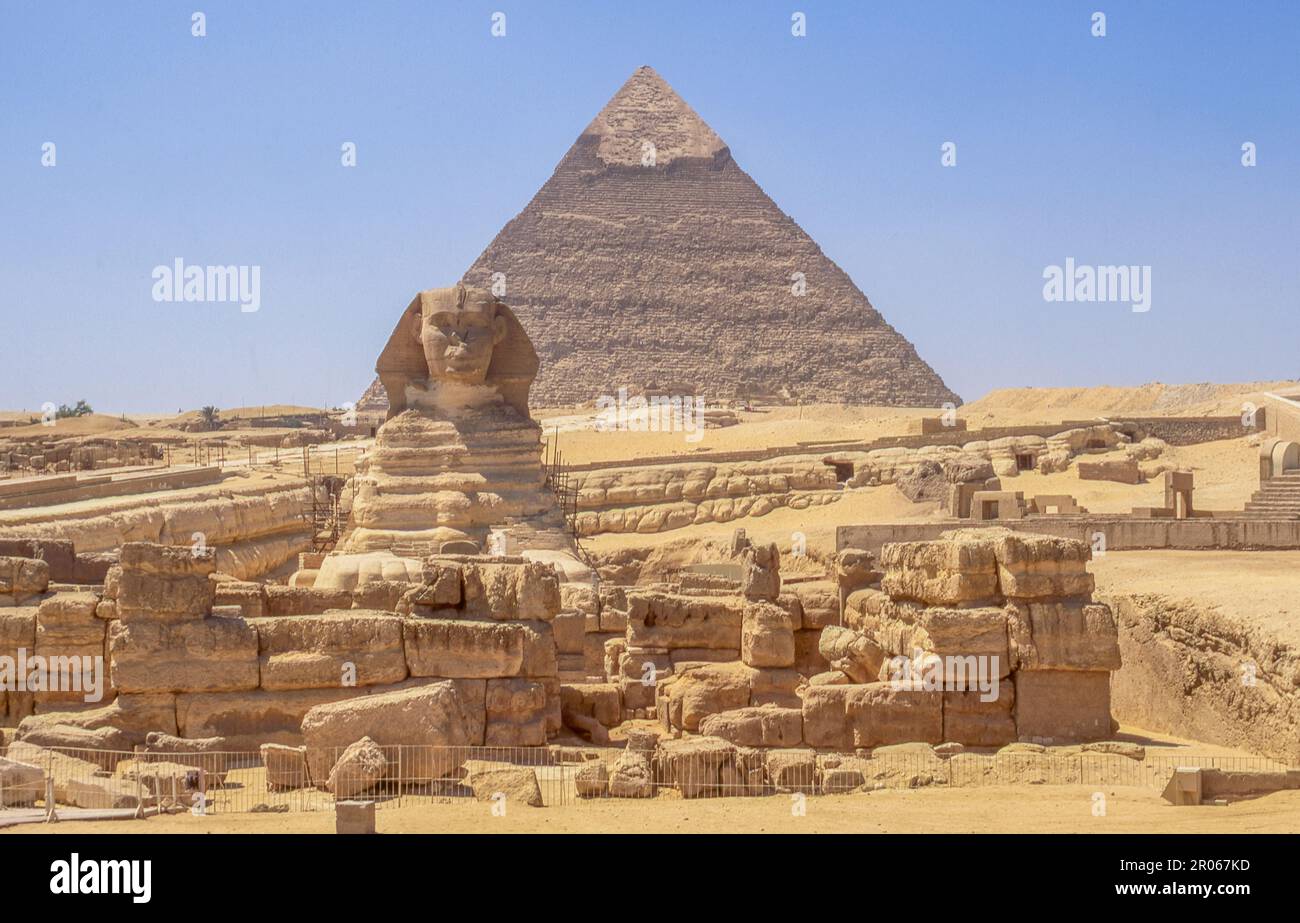 The Great Sphinx is the oldest known monumental sculpture in Egypt. It