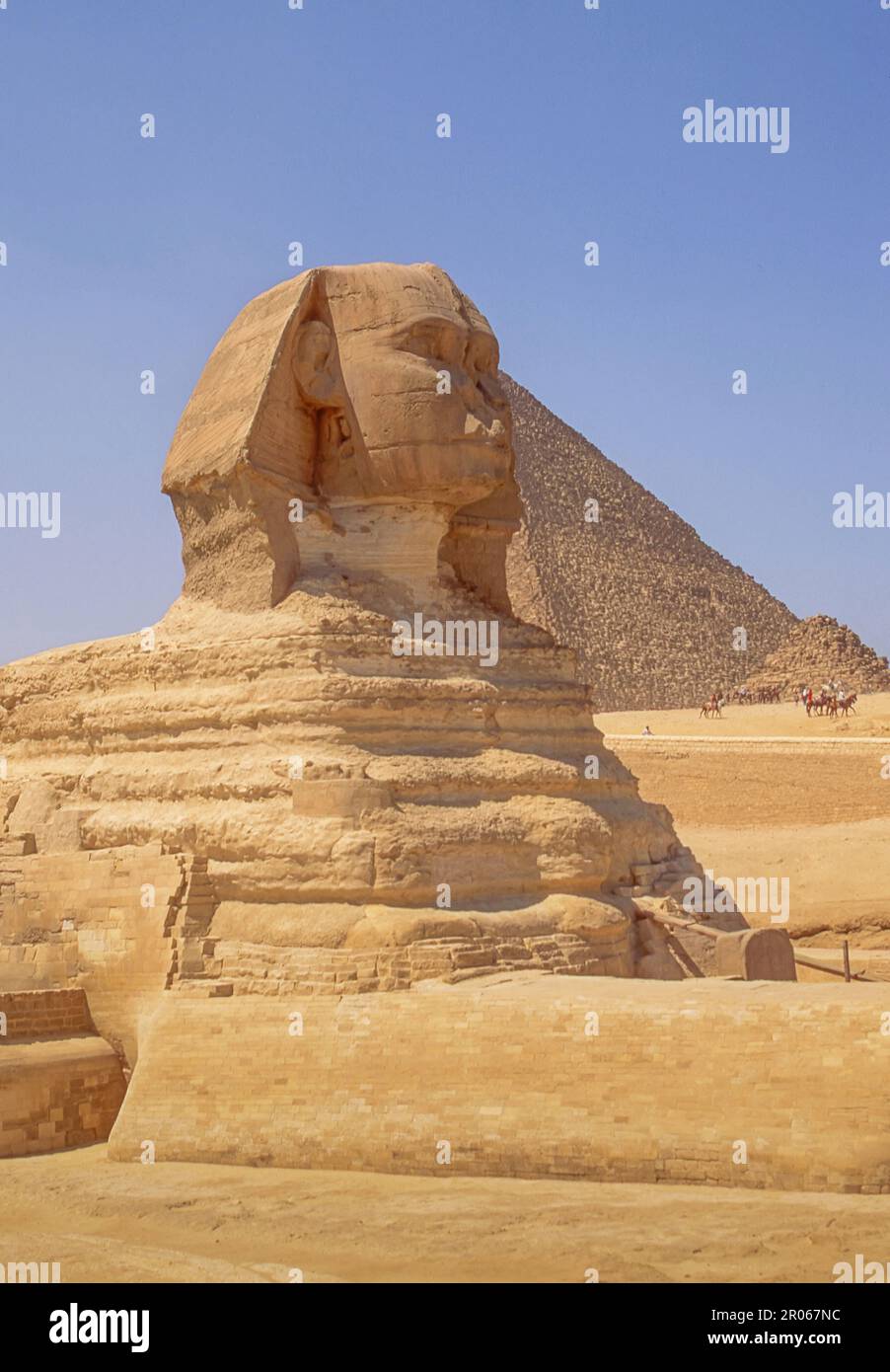 The Great Sphinx is the oldest known monumental sculpture in Egypt. It