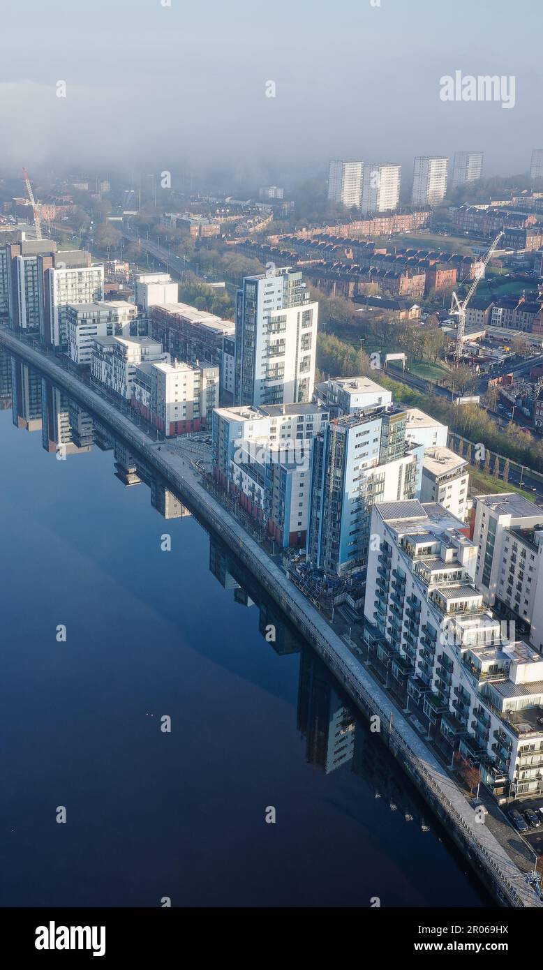 Waterfront High Rises Modern high rise flats at new development on waterfront Stock Photo - Alamy