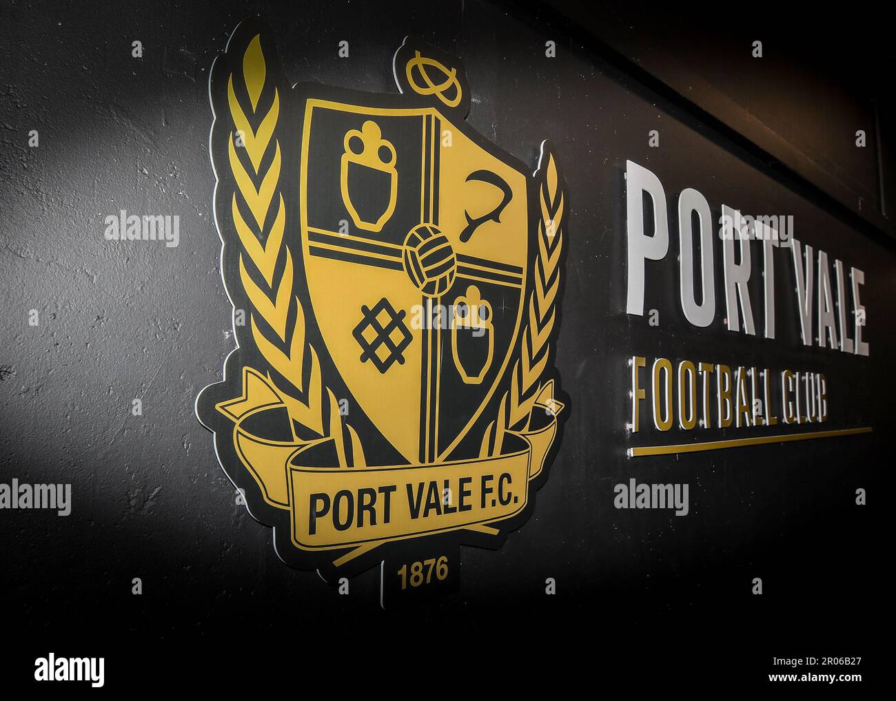 A General view of Vale Park during the Sky Bet League 1 match Port Vale vs Plymouth Argyle at Vale Park, Burslem, United Kingdom. 7th May, 2023. (Photo by Stan Kasala/News Images) in Burslem, United Kingdom on 5/7/2023. (Photo by Stan Kasala/News Images/Sipa USA) Credit: Sipa USA/Alamy Live News Stock Photo