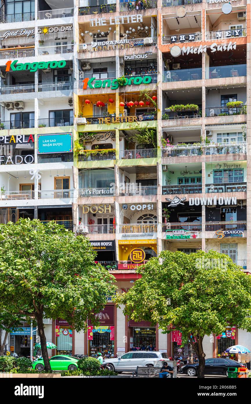 42 Nguyen Hue apartment building frontage, Ho Chi Minh City, Vietnam