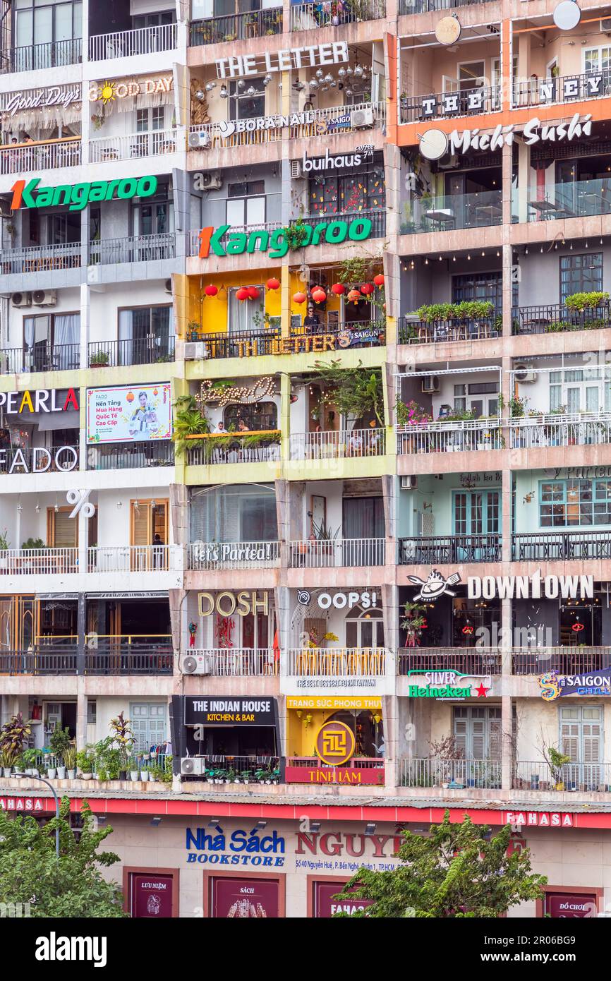42 Nguyen Hue apartment building frontage, Ho Chi Minh City, Vietnam