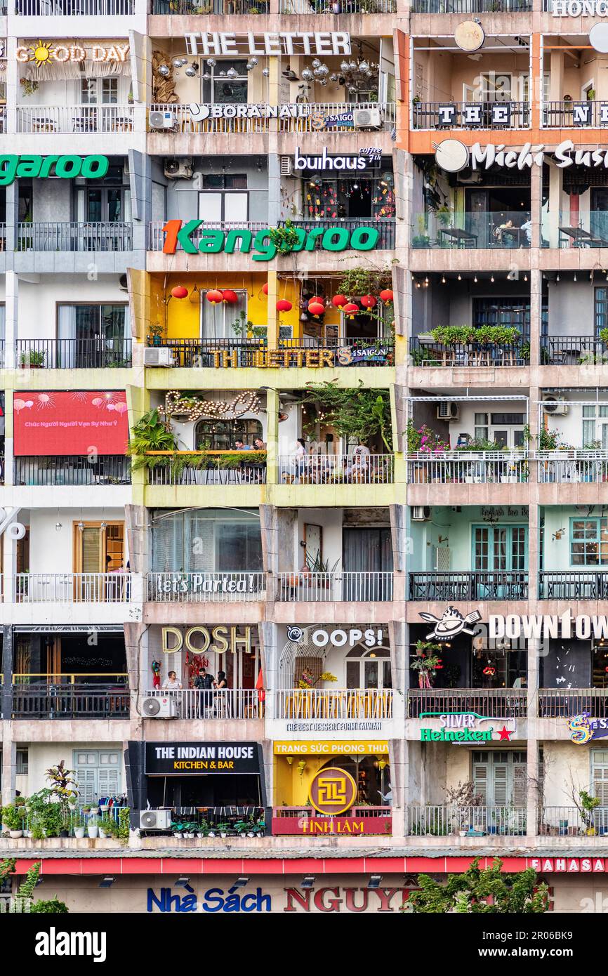 42 Nguyen Hue apartment building frontage, Ho Chi Minh City, Vietnam