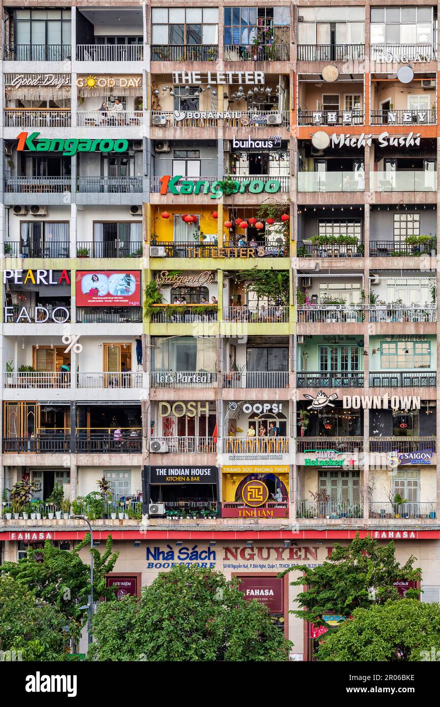 42 Nguyen Hue apartment building frontage, Ho Chi Minh City, Vietnam